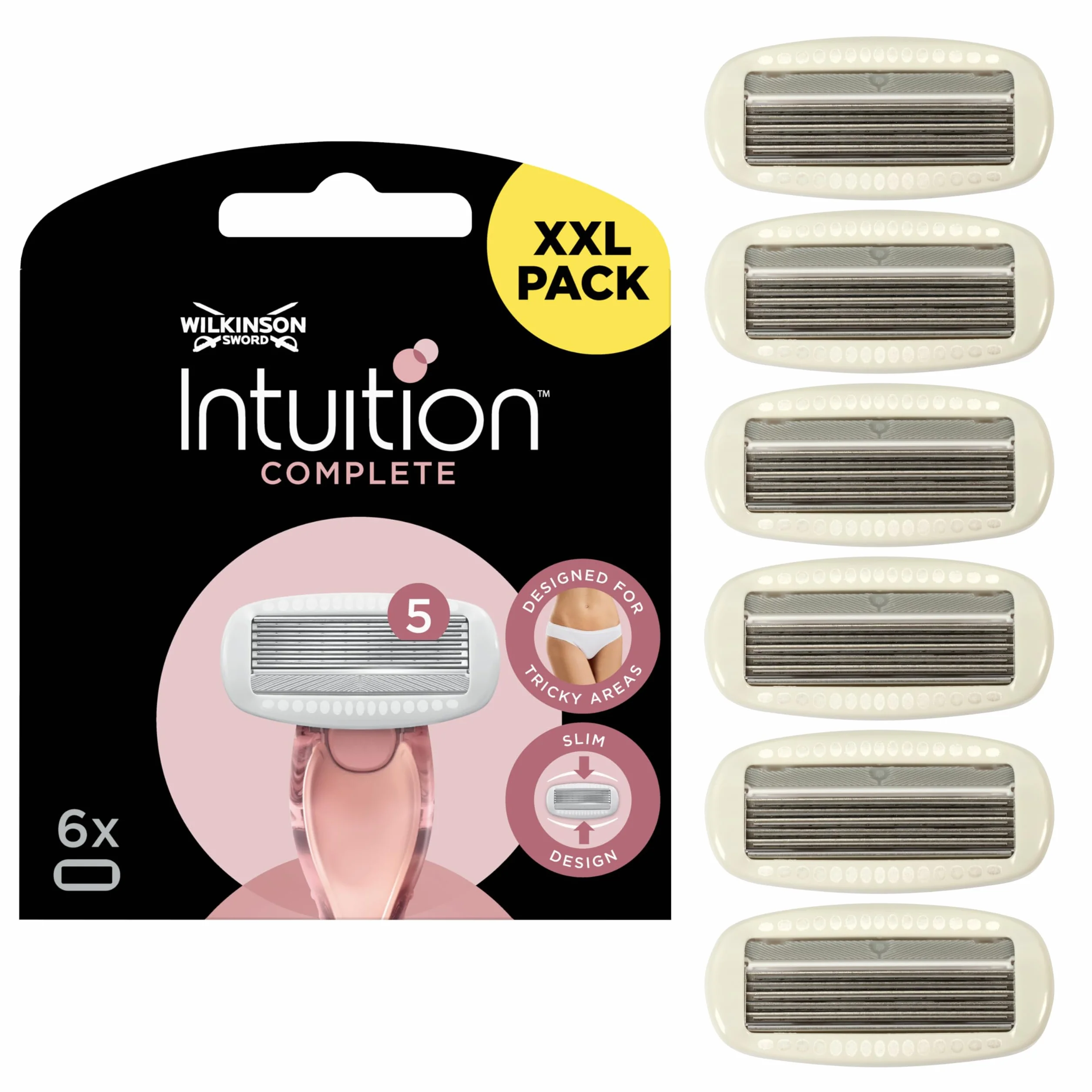 Wilkinson Sword Intuition Complete damskie ostrza do golenia, 6 sztuk