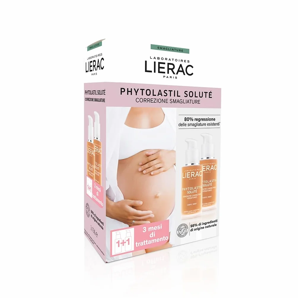 Lierac Duo Phytolastil Soluté Krem na Rozstępy, 2 x 75 ml