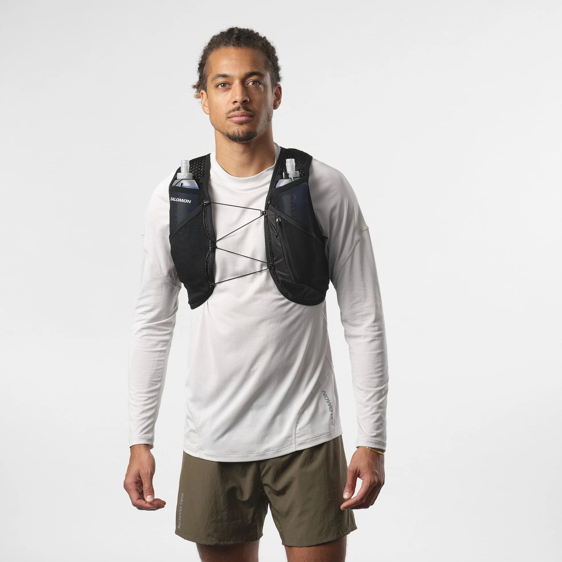 Salomon Active Skin 4 kompatybilna z piersiami unisex kamizelka do biegania szlak turystyczny, 4 l, precyzyjne dopasowanie, łatwy dostęp, precyzyjne dopasowanie i zoptymalizowane przechowywanie,