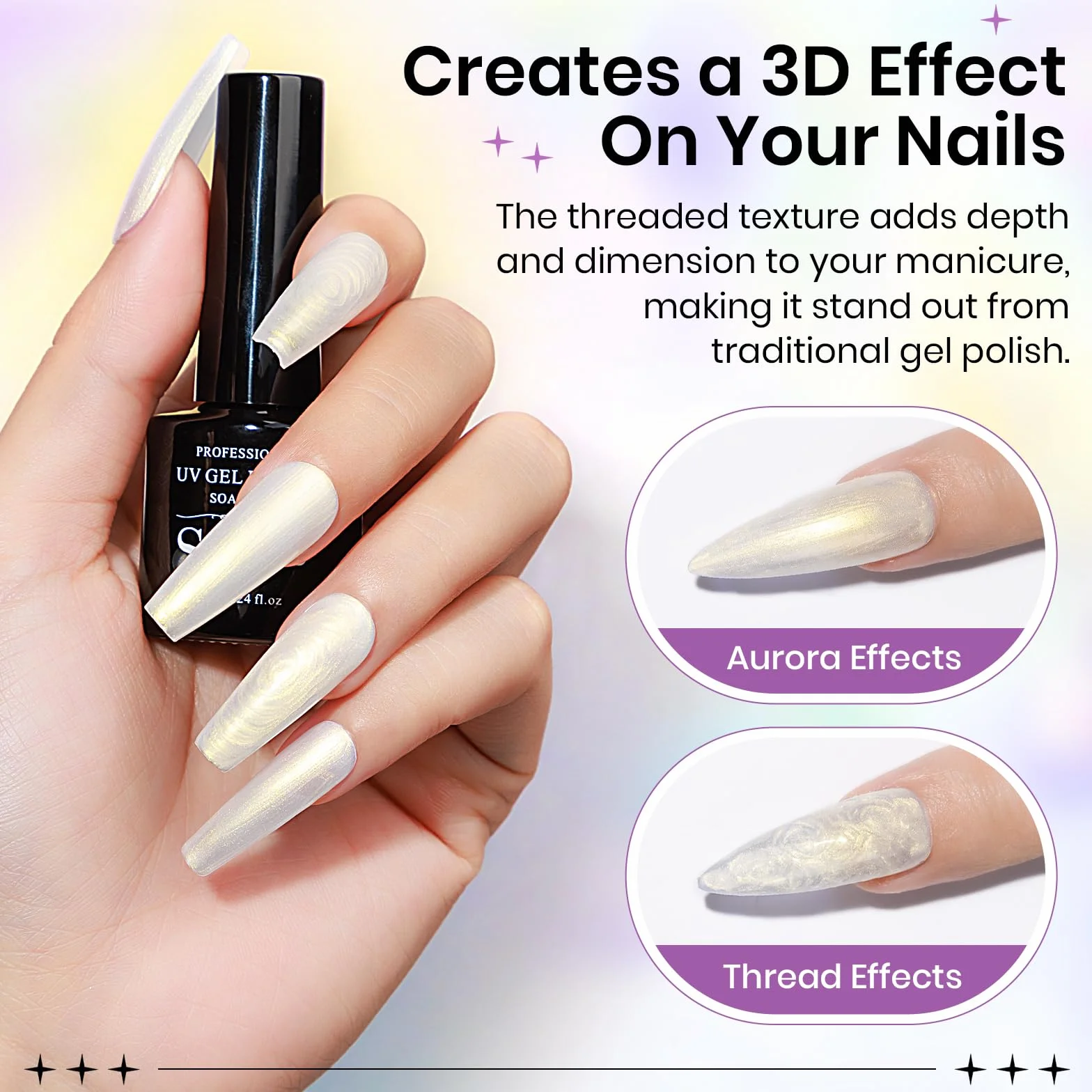 SUPWEE Zestaw żelowych lakierów do paznokci Pearl 6 kolorów UV Soak-Off