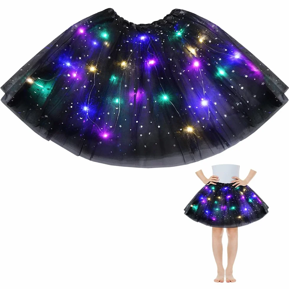 Spódnica tiulowa dla dzieci, tutu z podszewką, dla dzieci, nastolatków, na imprezę tutu, na Boże Narodzenie, karnawał, Halloween, urodziny, imprezę, Halloween, 30 cm
