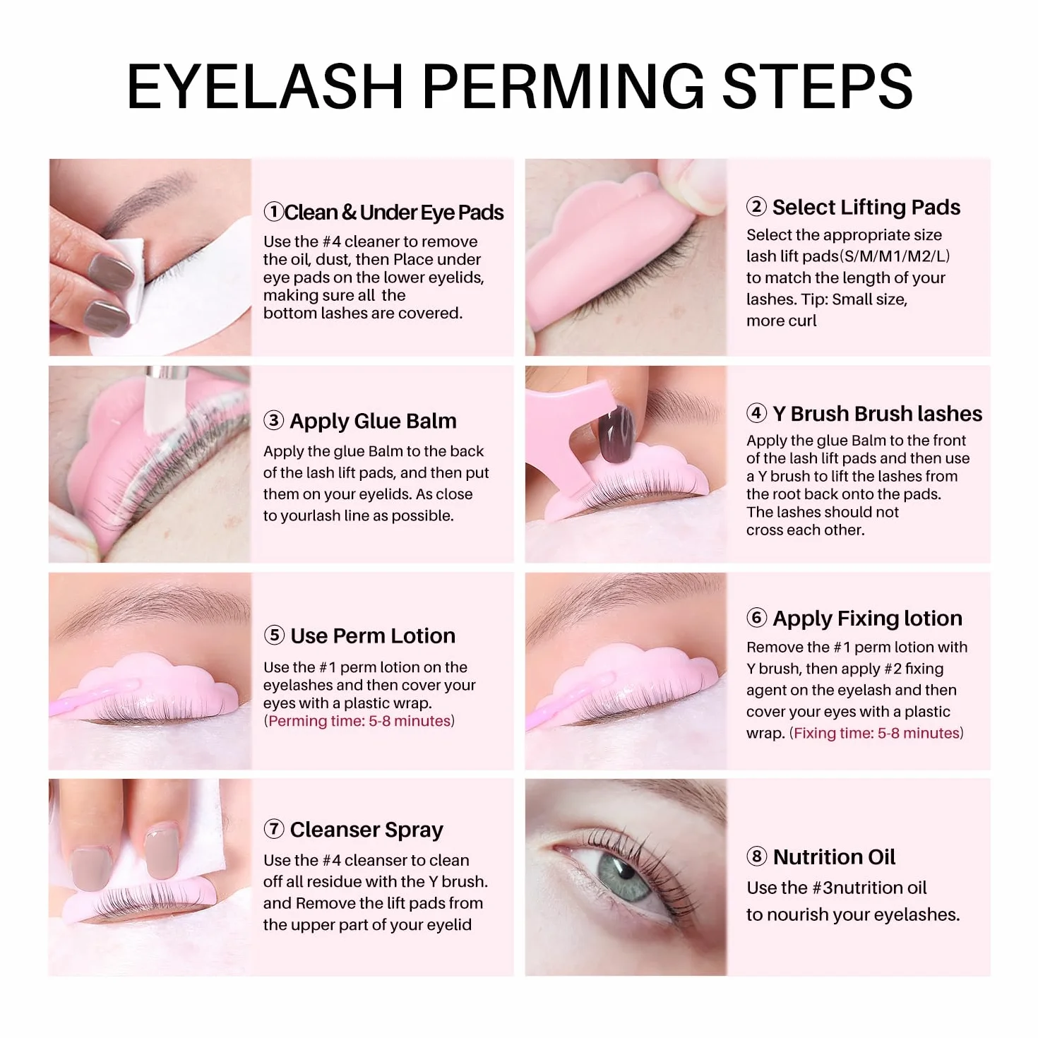 2025 Ulepszony Kit Lash Lift, półtrwałe rzęsy Perm, jakość salonu