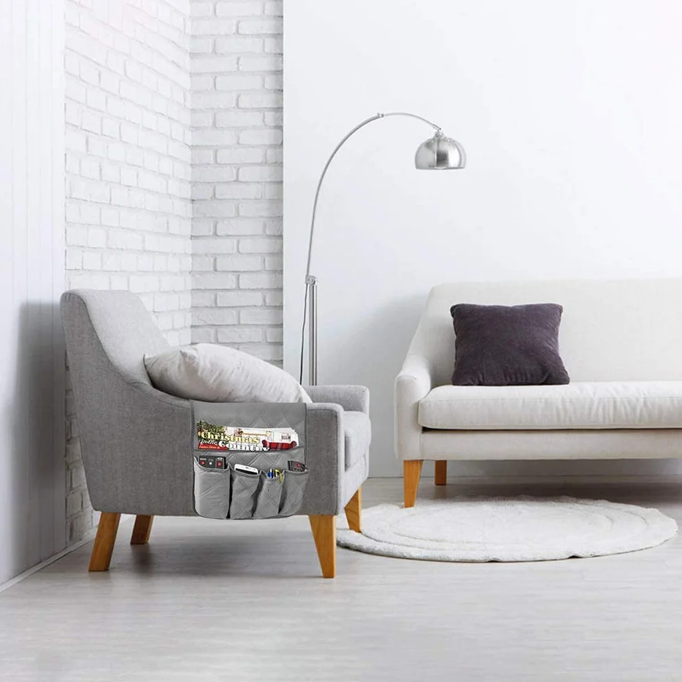 podłokietnik sofa organizer na sofę fotel Caddy krzesło stabilne łóżko torba do przechowywania wiszący podłokietnik z kieszeniami na pilot do telefonu IPad, książka, czasopisma