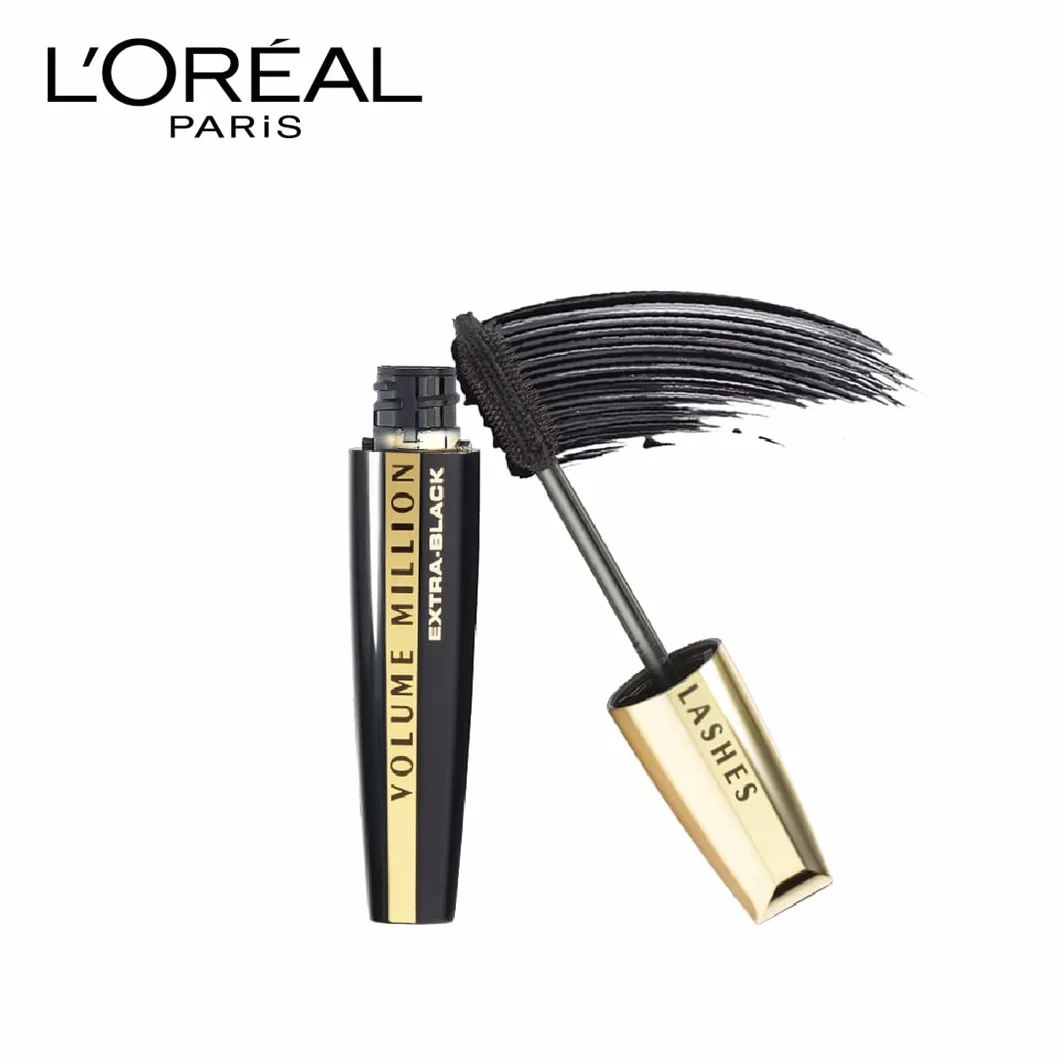 L'Oréal Paris Mascara Volume Million Lashes Tusz do rzęs w głębokiej czerni dla dodatkowego podkreślenia i objętości, nr 00 Extra-Black, 1 x 9,2 ml