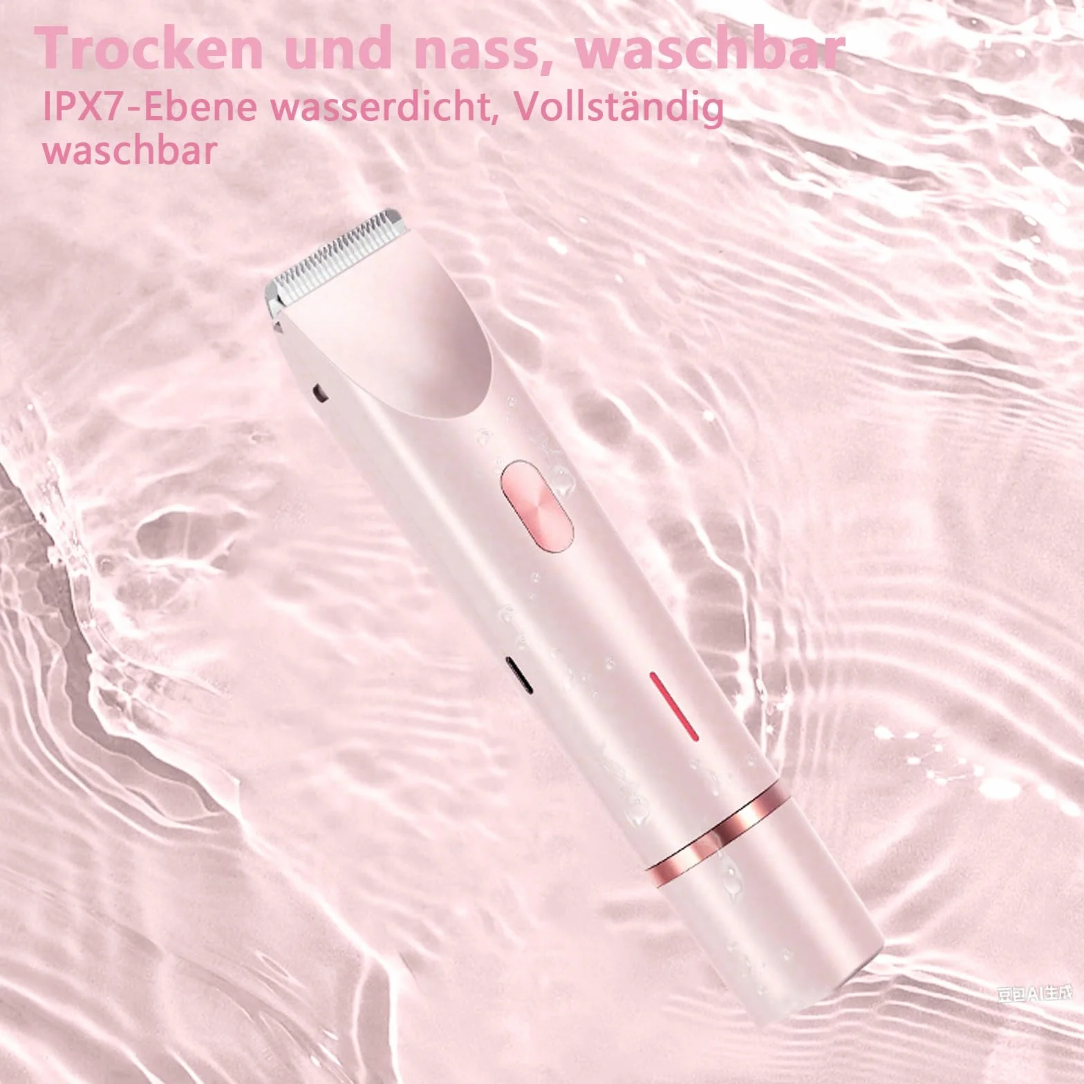 Intimrasierer für Frauen, 2-in-1 Dual Head Elektrischer Rasierer Damen Intimbereich Pro, 2 w 1, podwójna głowica, elektryczna golarka damska