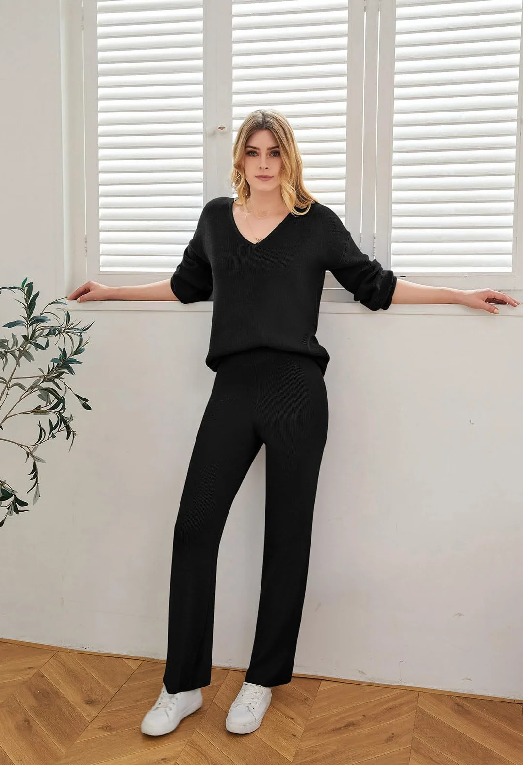 Pink Queen Damski 2-częściowy strój do joggingu, Homewear, zestaw wypoczynkowy, luźna piżama