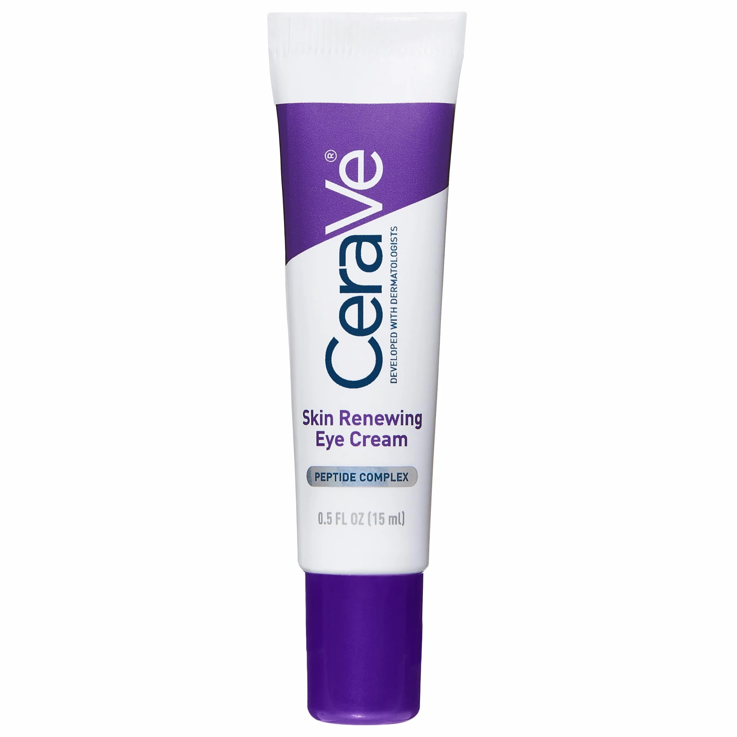 CeraVe Odnawianie skóry krem pod oczy, do skóry z wczesnymi oznakami wieku, cienie pod oczami i cienkimi liniami, z kompleksem peptydów, 3 niezbędnymi ceramidami i kofeiną, 15 ml