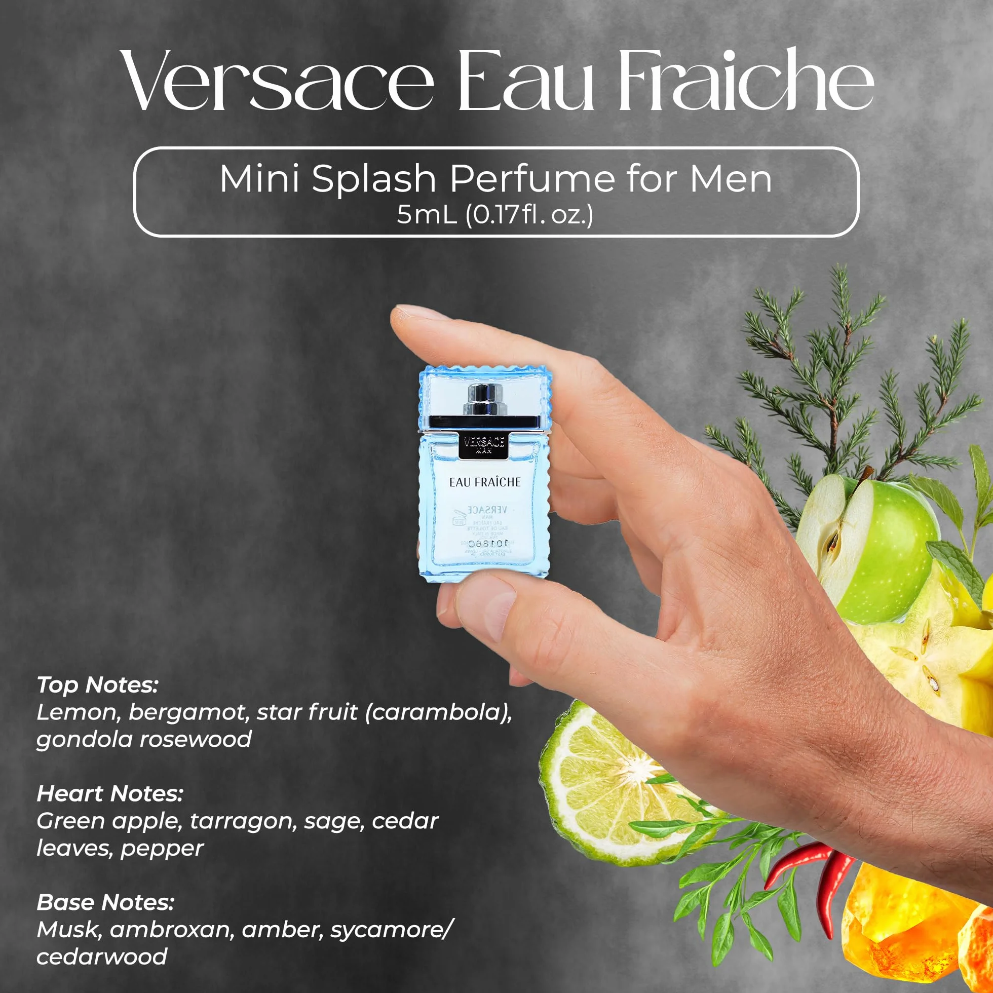 Versace Pour Homme miniaturowe zapachy, dla mężczyzn, 4 x 5 ml