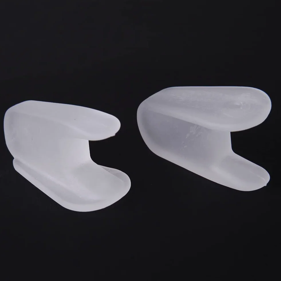 Silikonowy żel do korekcji palucha Hallux Valgus, separator palców, separator palców na palce, łagodzi ból palców, silikonowy separator palców dla nakładających się palców [4x]