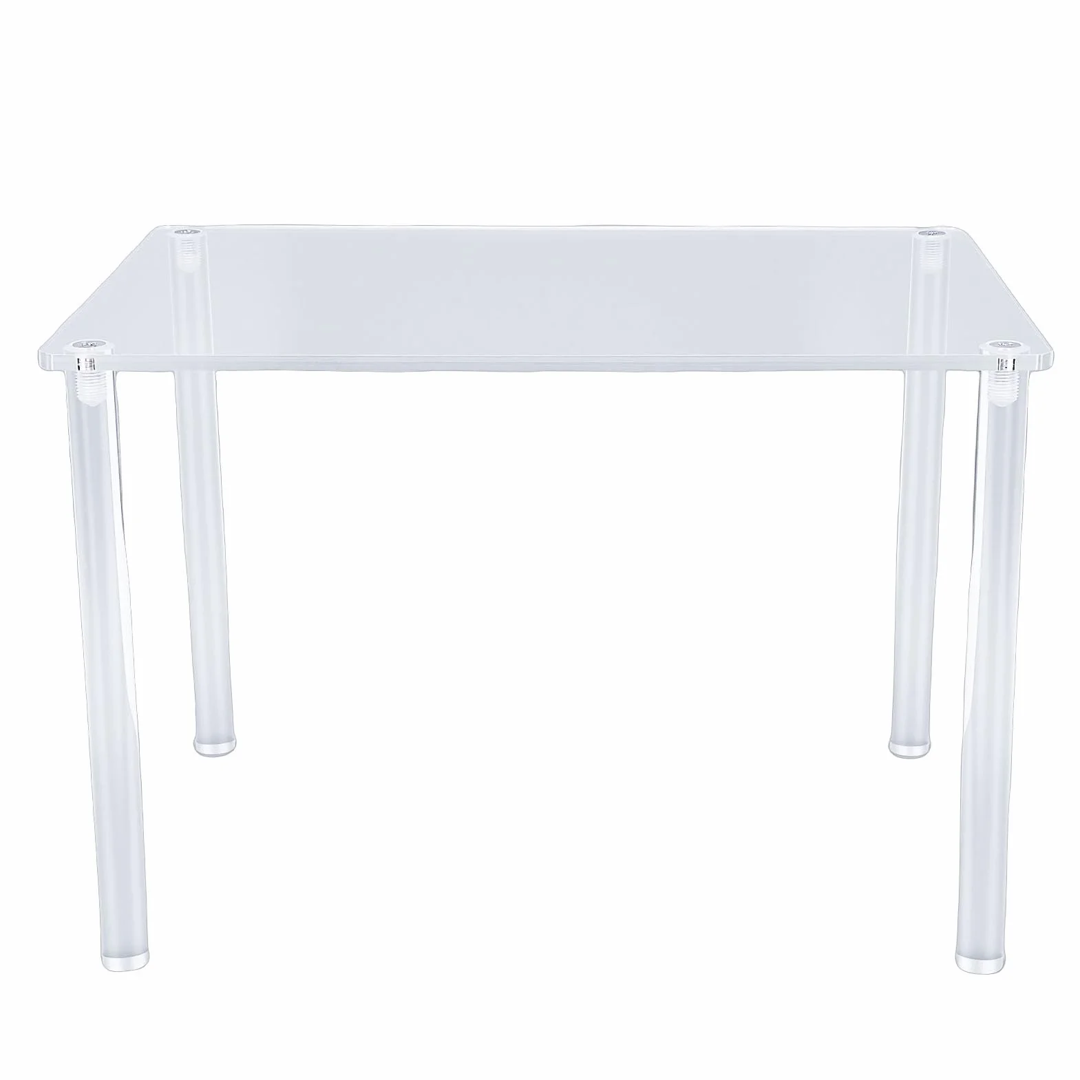 Yosoo Health Gear Stojak Akrylowy, Przezroczysta Półka na Zabawki Jubilerskie i Kosmetyki, z Solidnym Panelem o Grubości 5 Mm i Podkładkami Antypoślizgowymi, Rozmiar Blatu 30x20 Cm, długość Nóg