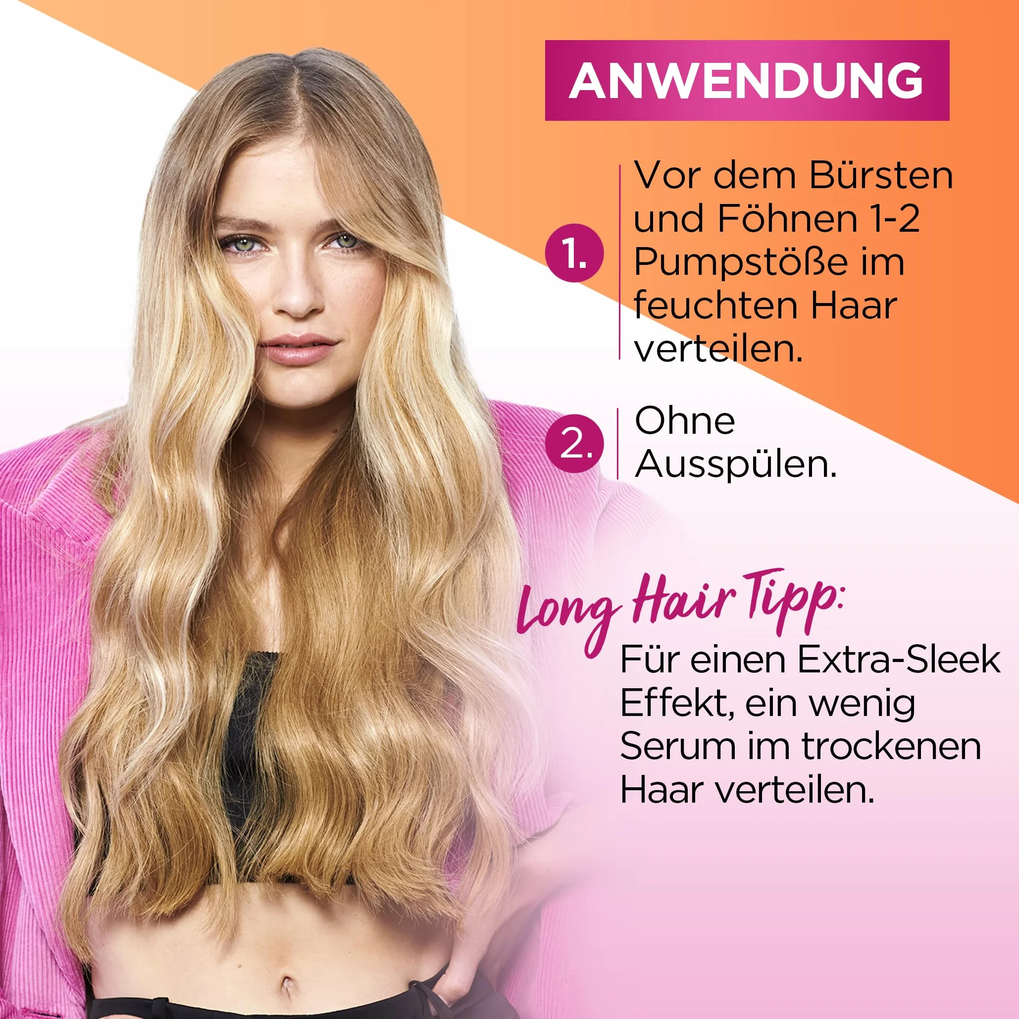 LOréal Paris Elvital - Bezsilikonowe serum do włosów, ochrona cieplna dla długich i niesfornych włosów, olejek do włosów z białkami roślinnymi i masłem kakaowym, serum