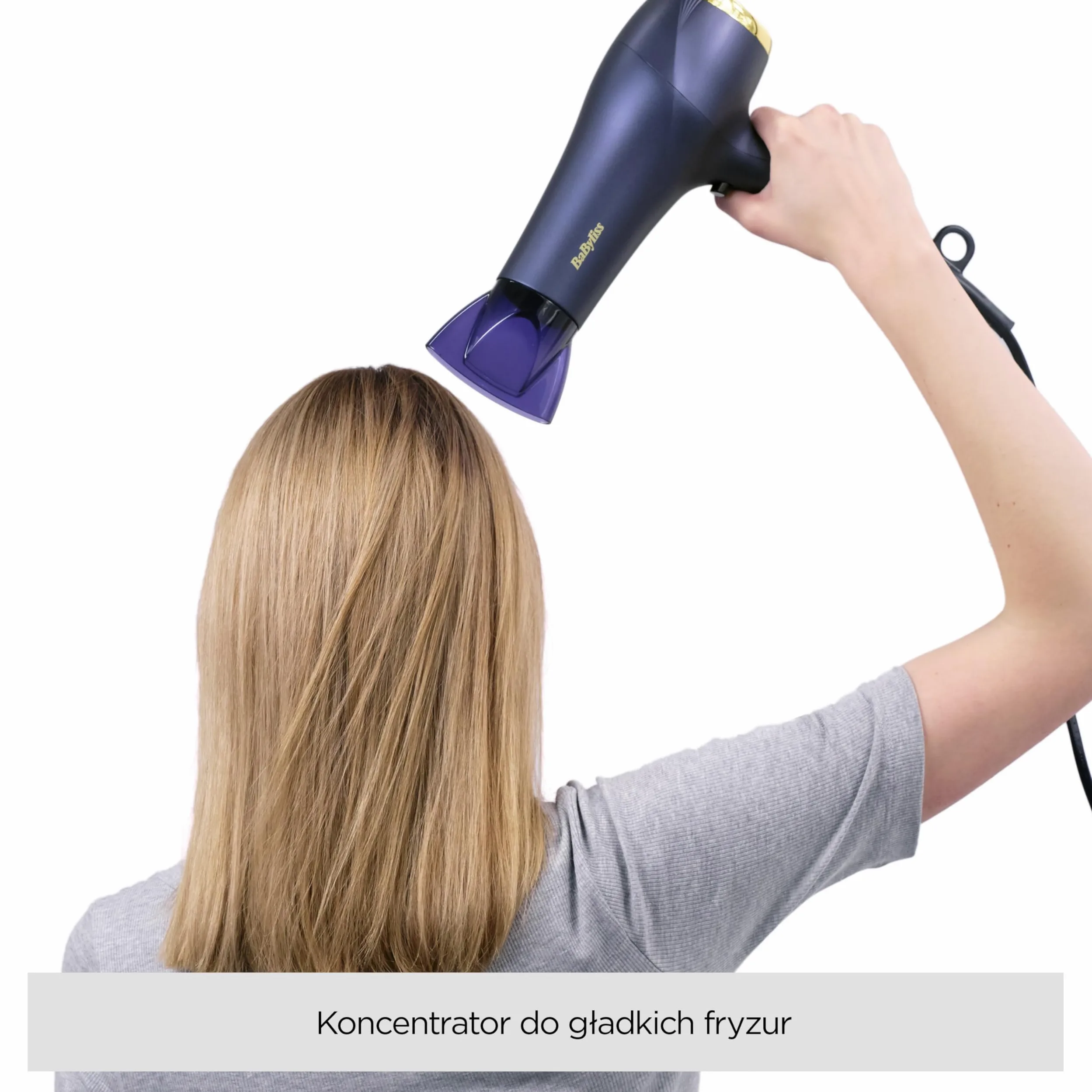 BaByliss Midnight Luxe Suszarka do włosów 2300 W jonowa kontrola puszenia 3 temperatury 2 prędkości 5781PE