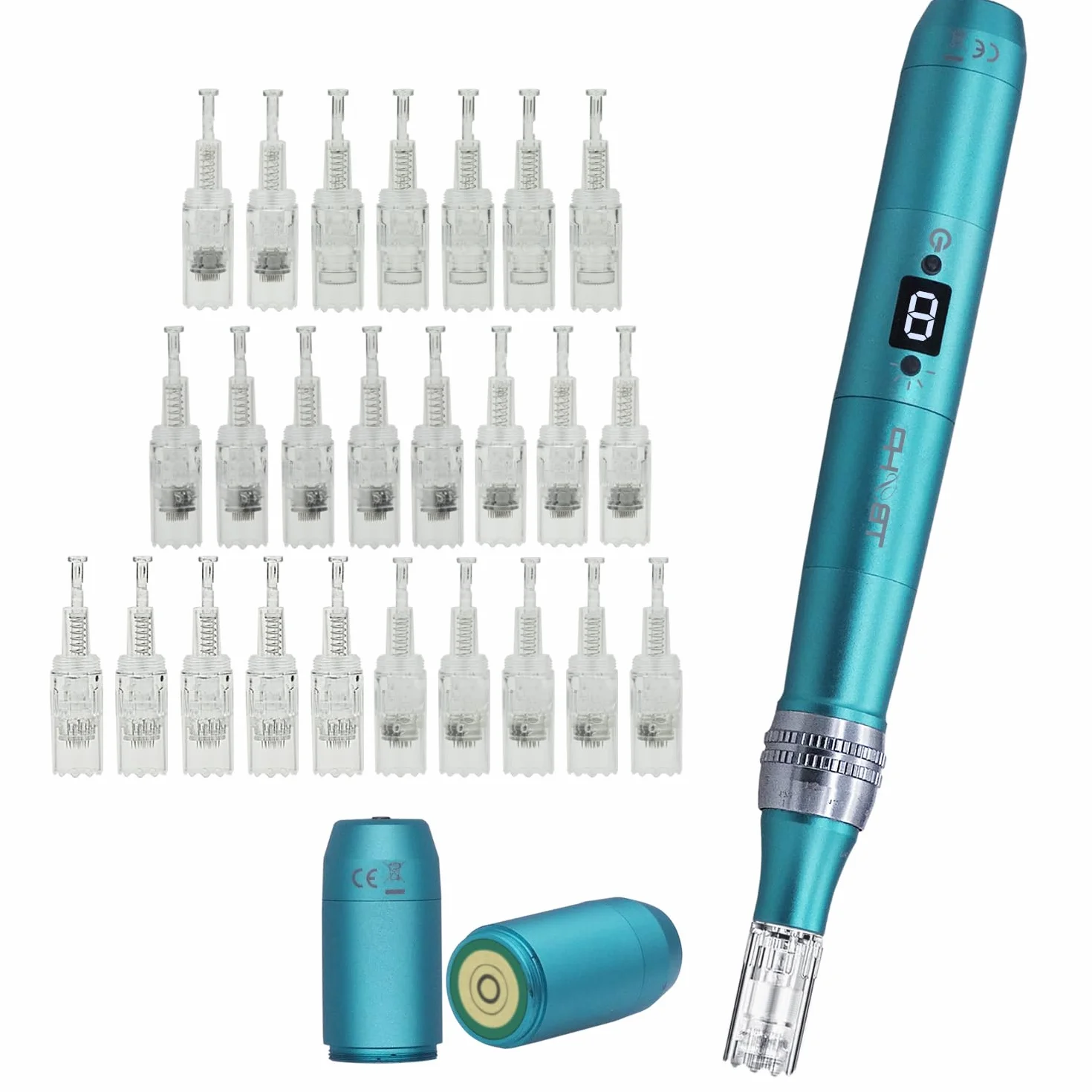Dermapen TBPHP P20RL z LCD mezoterapia 8 poziomów regulacji prędkości + wkłady 25 szt