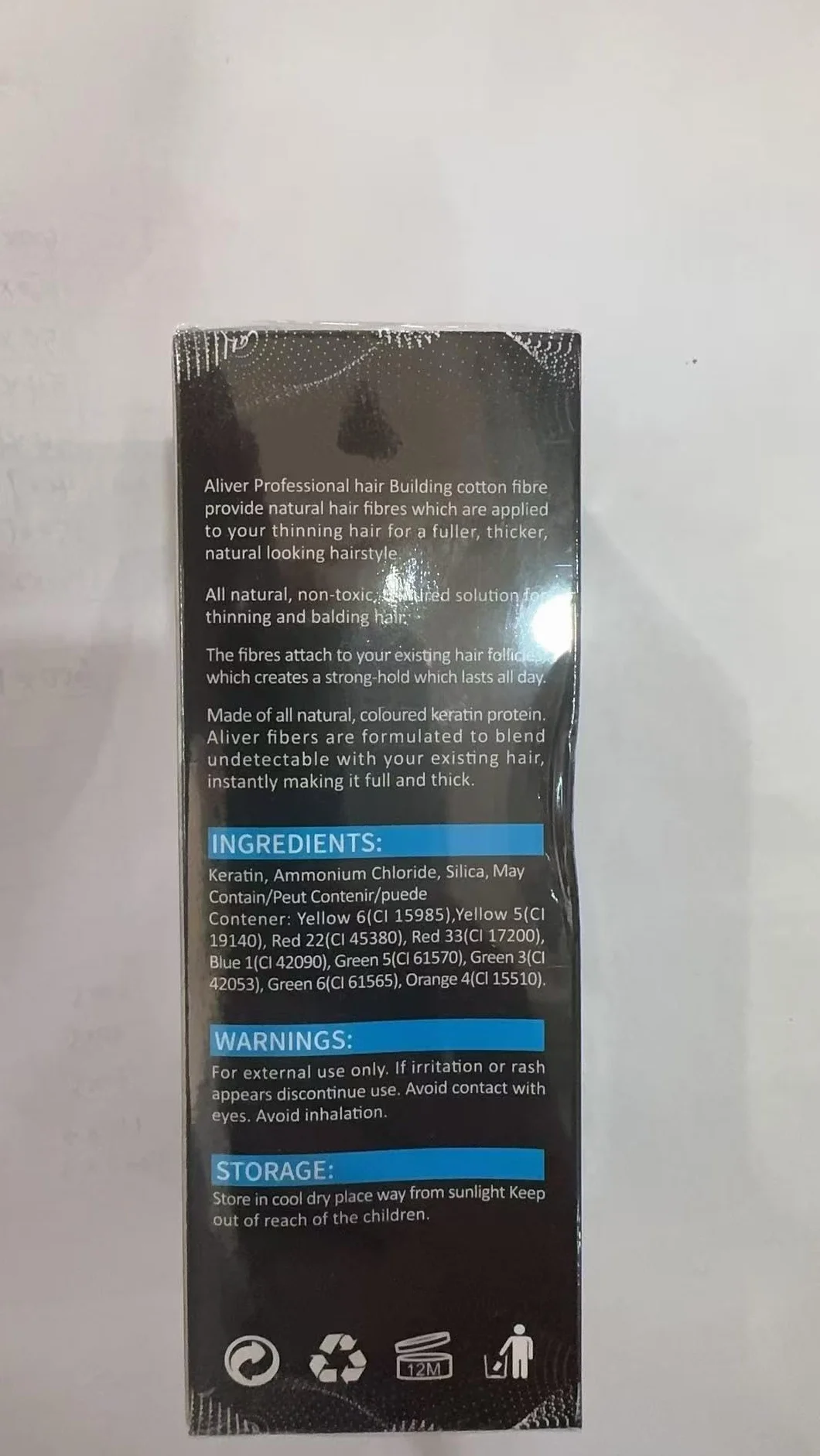 Al'iver Włókna do włosów Spray w proszku Ciemny brąz 27,5 g