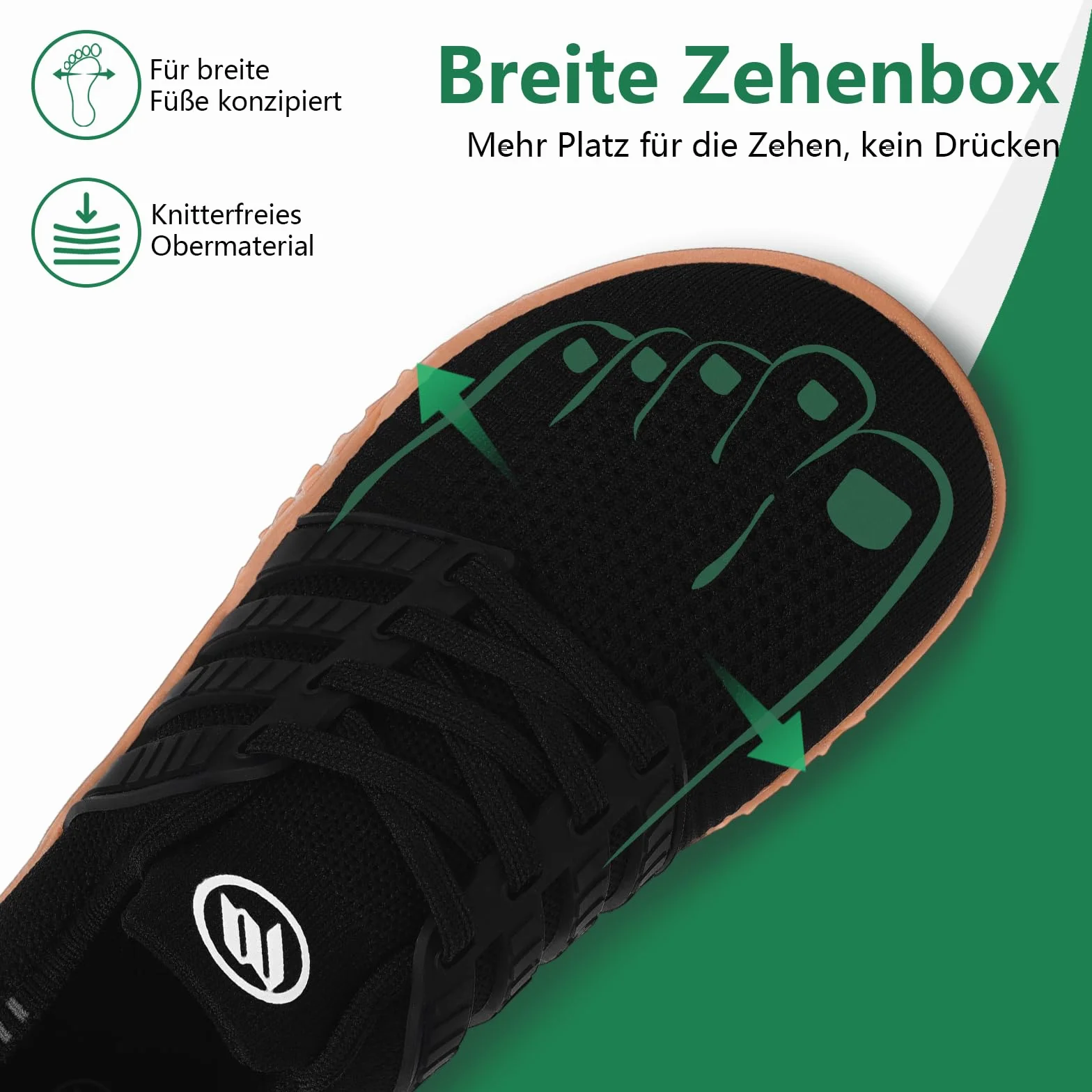 RUYI Unisex szerokie buty do chodzenia boso, dla kobiet i mężczyzn, minimalistyczne buty do biegania w terenie, oddychające, antypoślizgowe, z podeszwą Zero-Drop