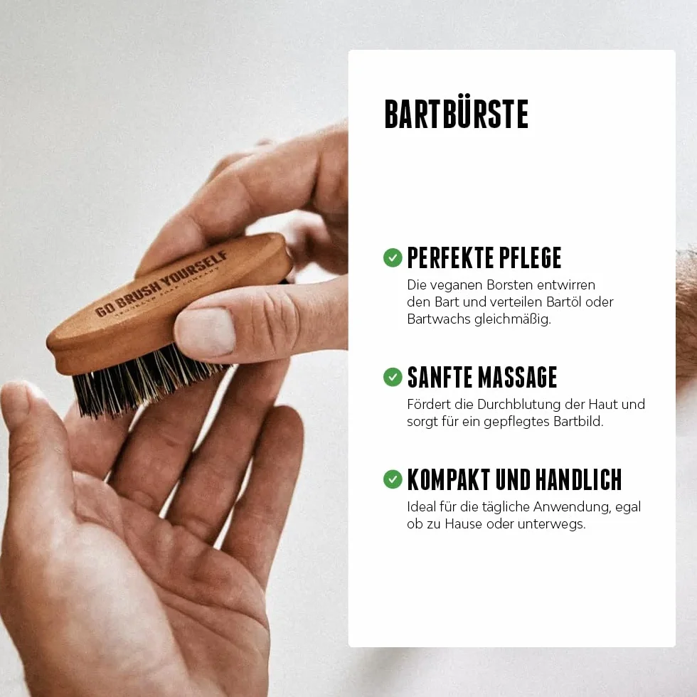 Brooklyn Soap Company · Ultimate Beard Box · Zestaw do pielęgnacji brody wraz z olejkiem do brody, szamponem do brody, szczotką do brody, woskiem do brody i kremem do brody · pomysł na prezent dla