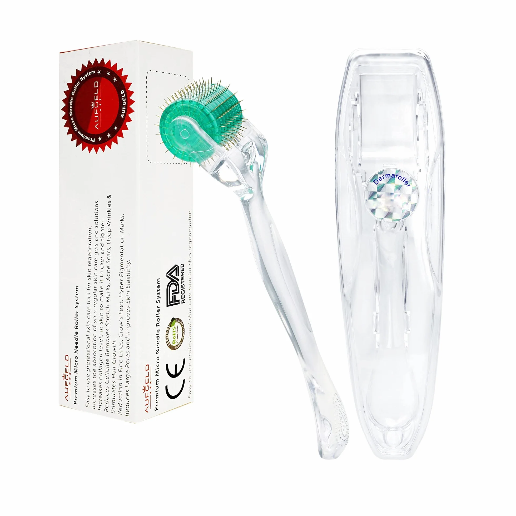 AG192 Titanium Diamond Shaped 192 Indywidualny Microneedle 0,75 mm Dermarolling Pielęgnacja skóry do twarzy zmarszczek na twarzy wypadanie włosów odrost rozstępy mikroigły zestaw do igieł