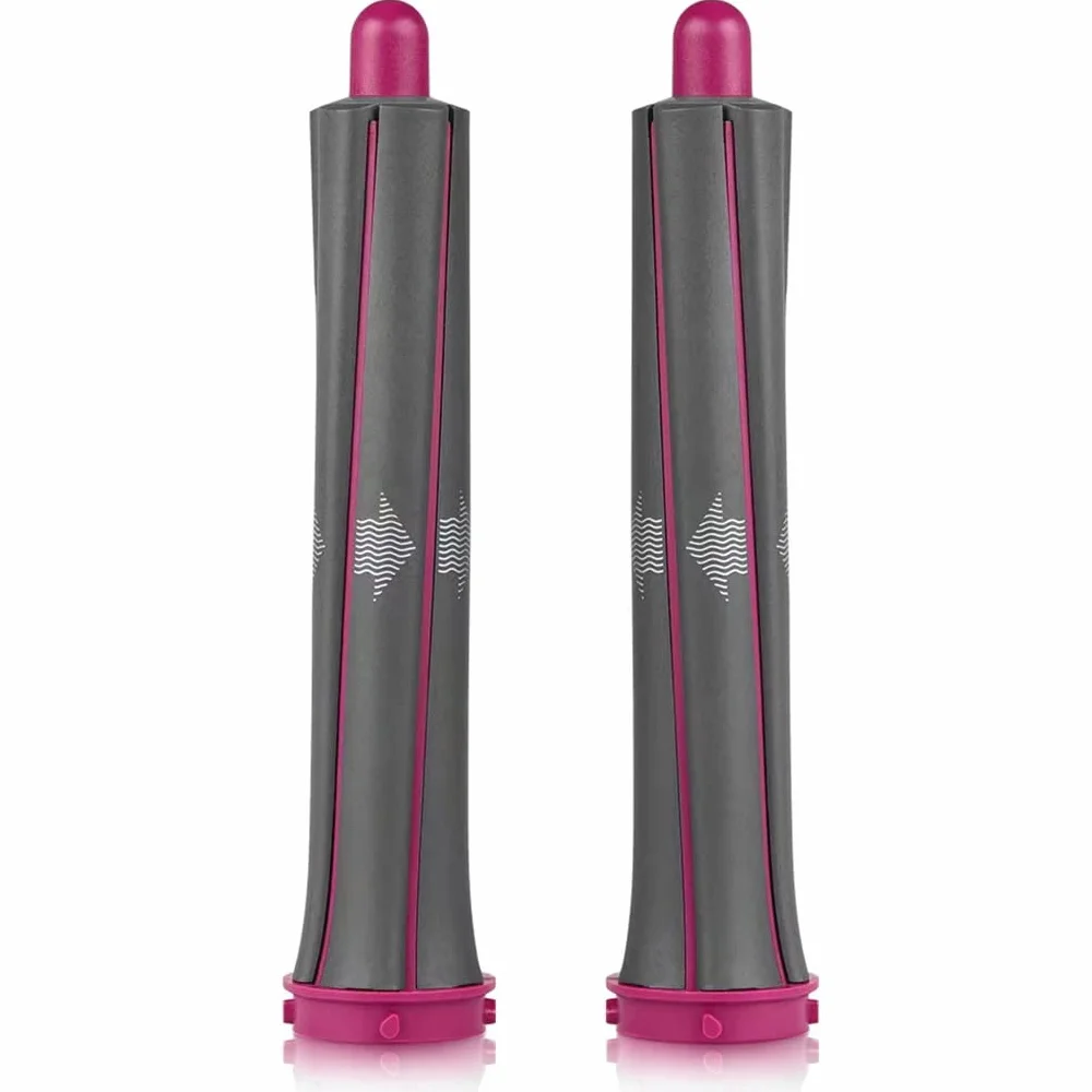 Chuancheng 2 szt. 1,2 cala/30 mm długie wałki do włosów kompatybilne narzędzie do włosów Dyson Airwrap Styler, akcesoria do wielu stylów włosów, różowy
