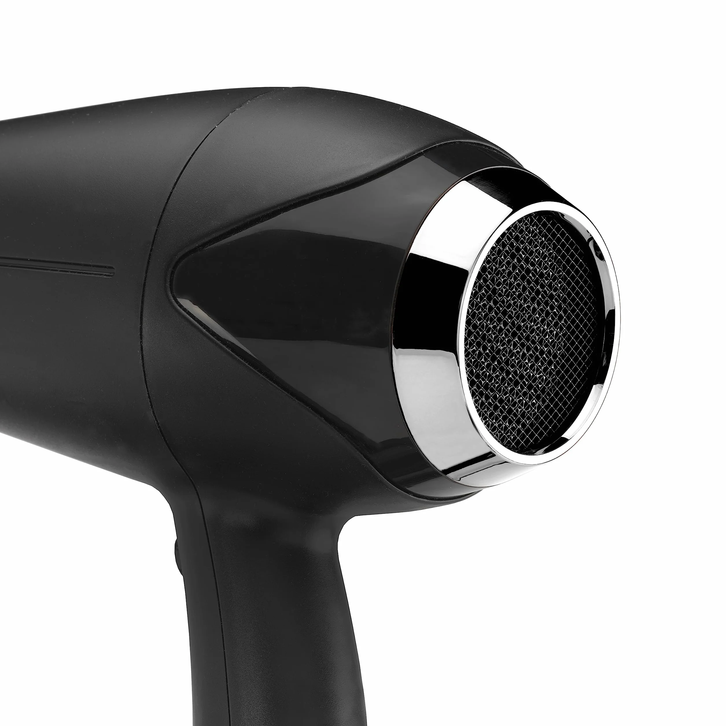 Suszarka do włosów BaByliss Turbo Smooth - 2200 W Mocna suszarka do włosów, Duży dyfuzor, jonizacja bez puszenia włosów, 3 ustawienia temperatury i 2 prędkości, Czarny, D572DE