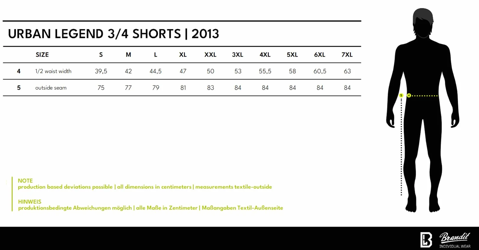 Brandit Urban Legend 3/4 Shorts - Shorty Mężczyźni