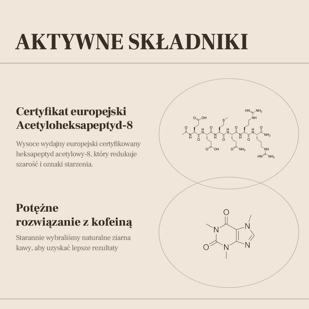 VILLAGE 11 FACTORY Serum pod oczy z kofeiną (10 ml) 10% roztworem kofeiny, efekt botoksu z heksapeptydem-8, niacynamidem, przeciwzmarszczkowe i podkrążone oczy Hydro Boost Caffeine Eye Serum