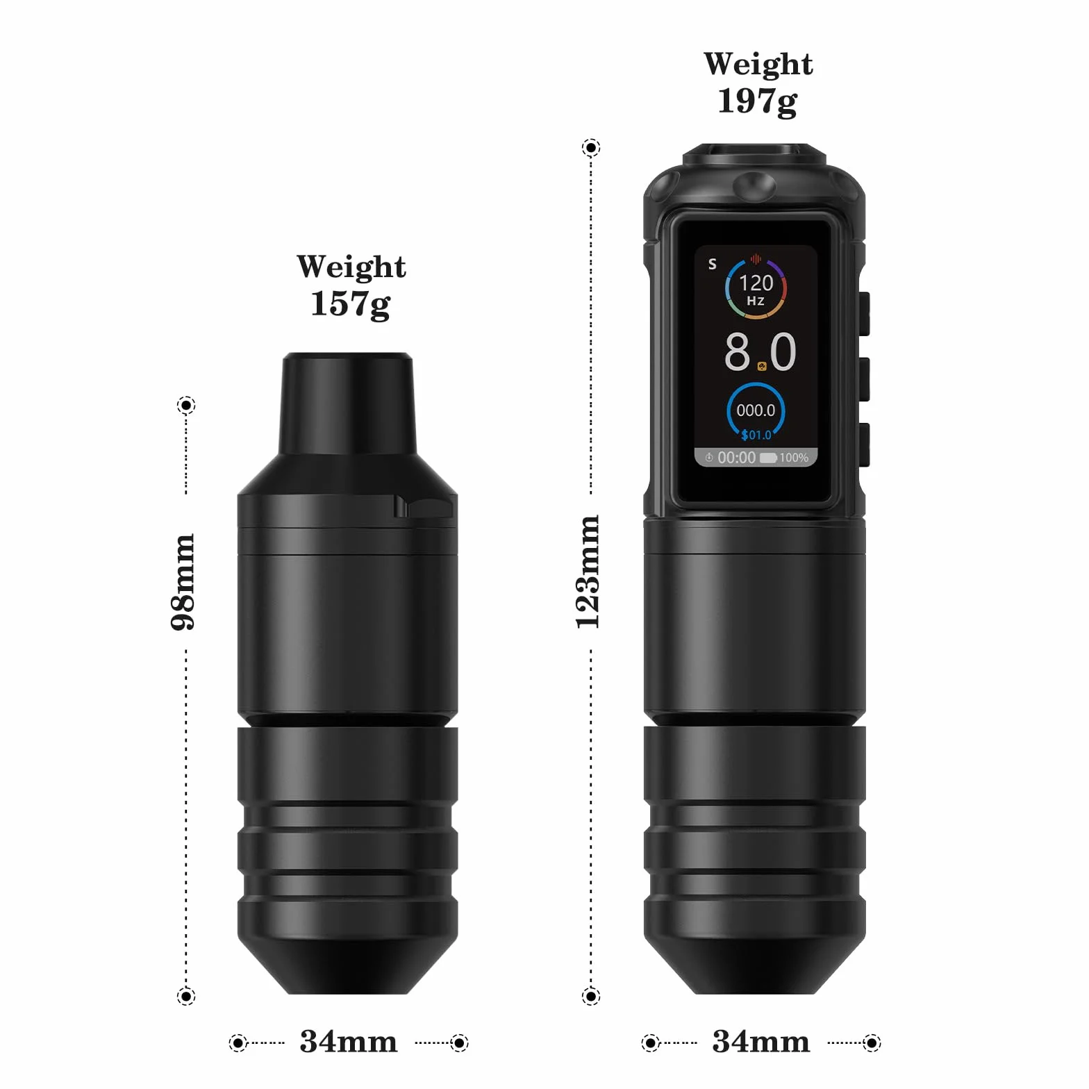 Ambition Ninja Pro Maszyna do Tatuażu Silnik Bezrdzeniowy Rotacyjny Długopis Dual Zasilanie 2000mAh