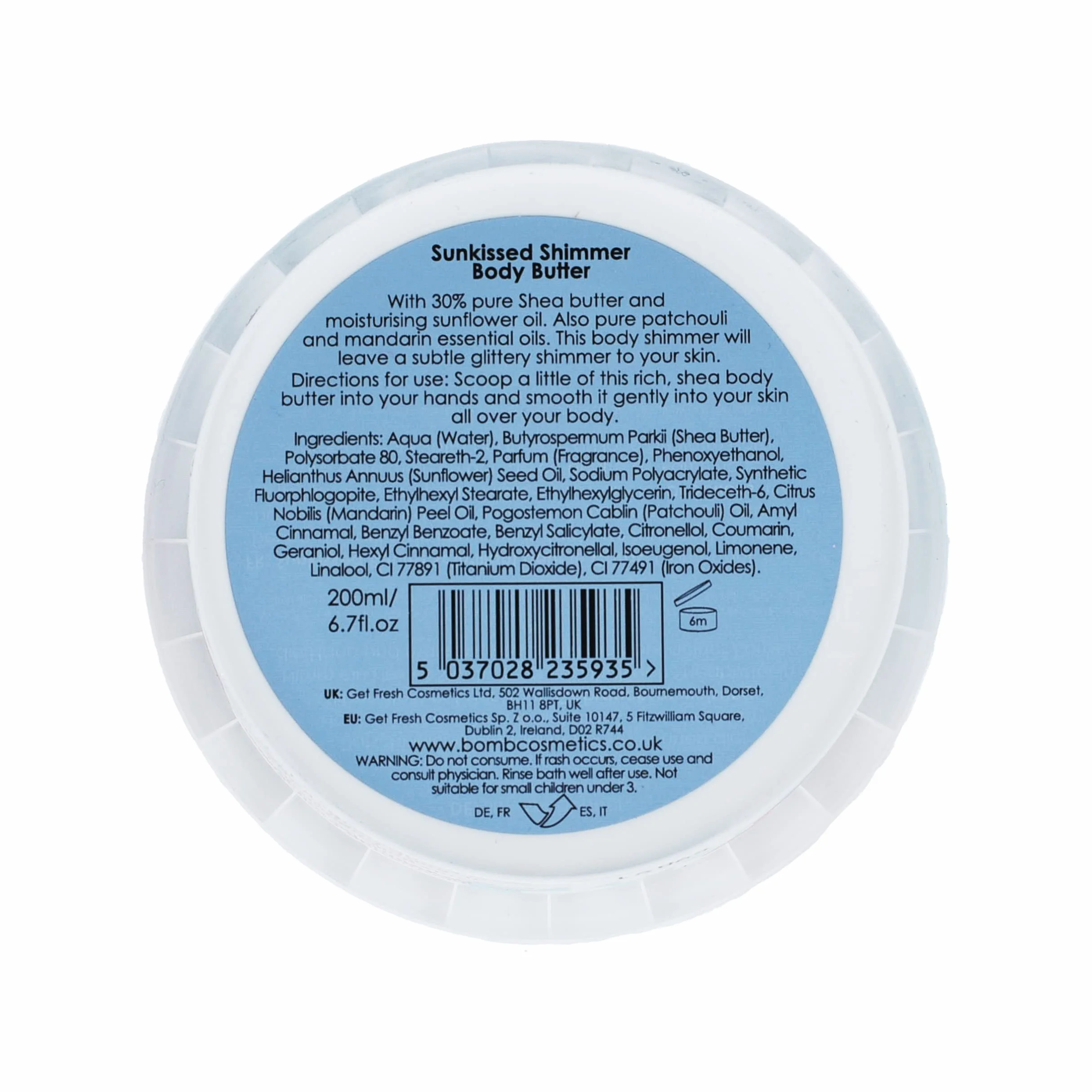 Bomb Cosmetics Sunkissed Shimmering Body Butter