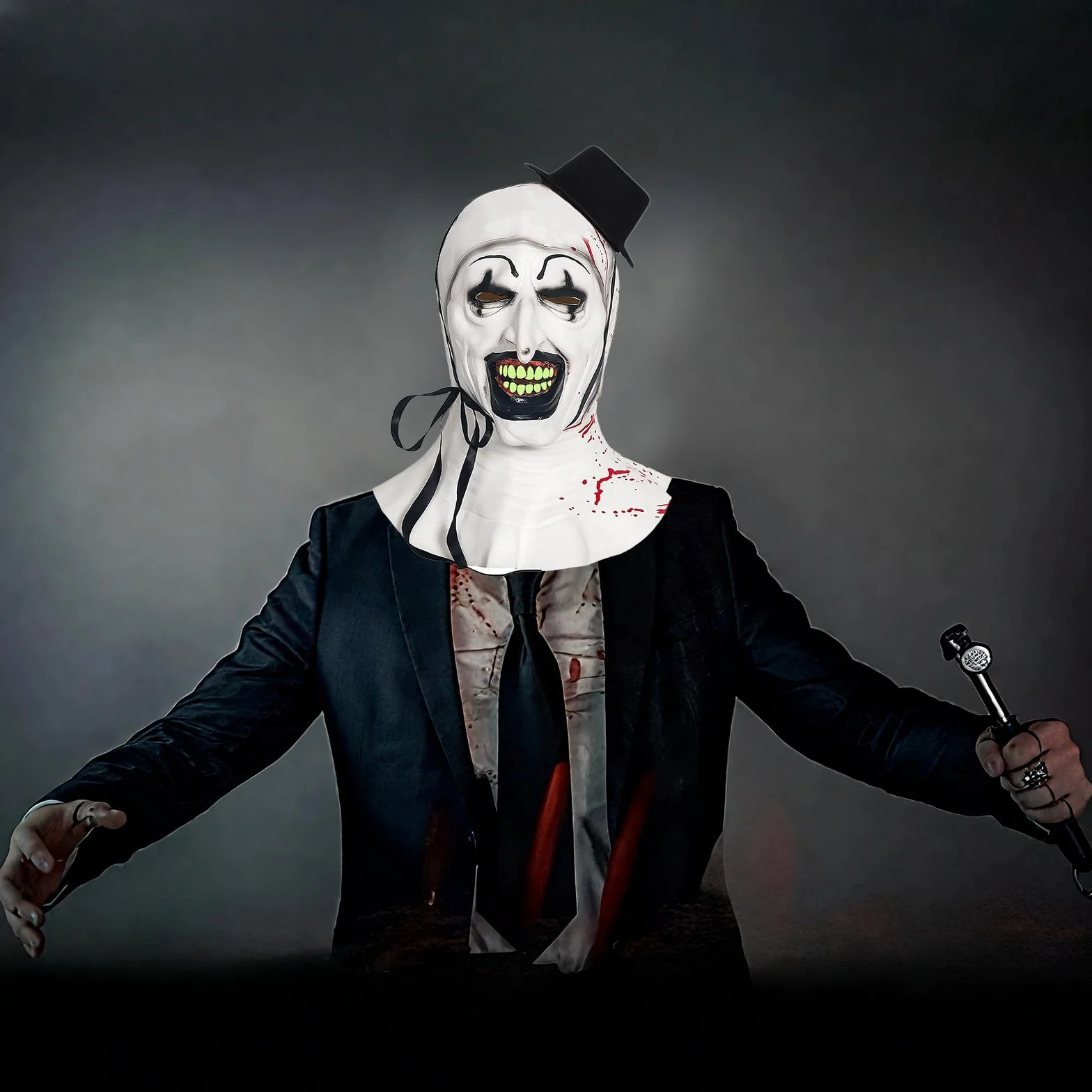 Maska przerażająca na Halloween z rekwizytami do kostiumu cosplay