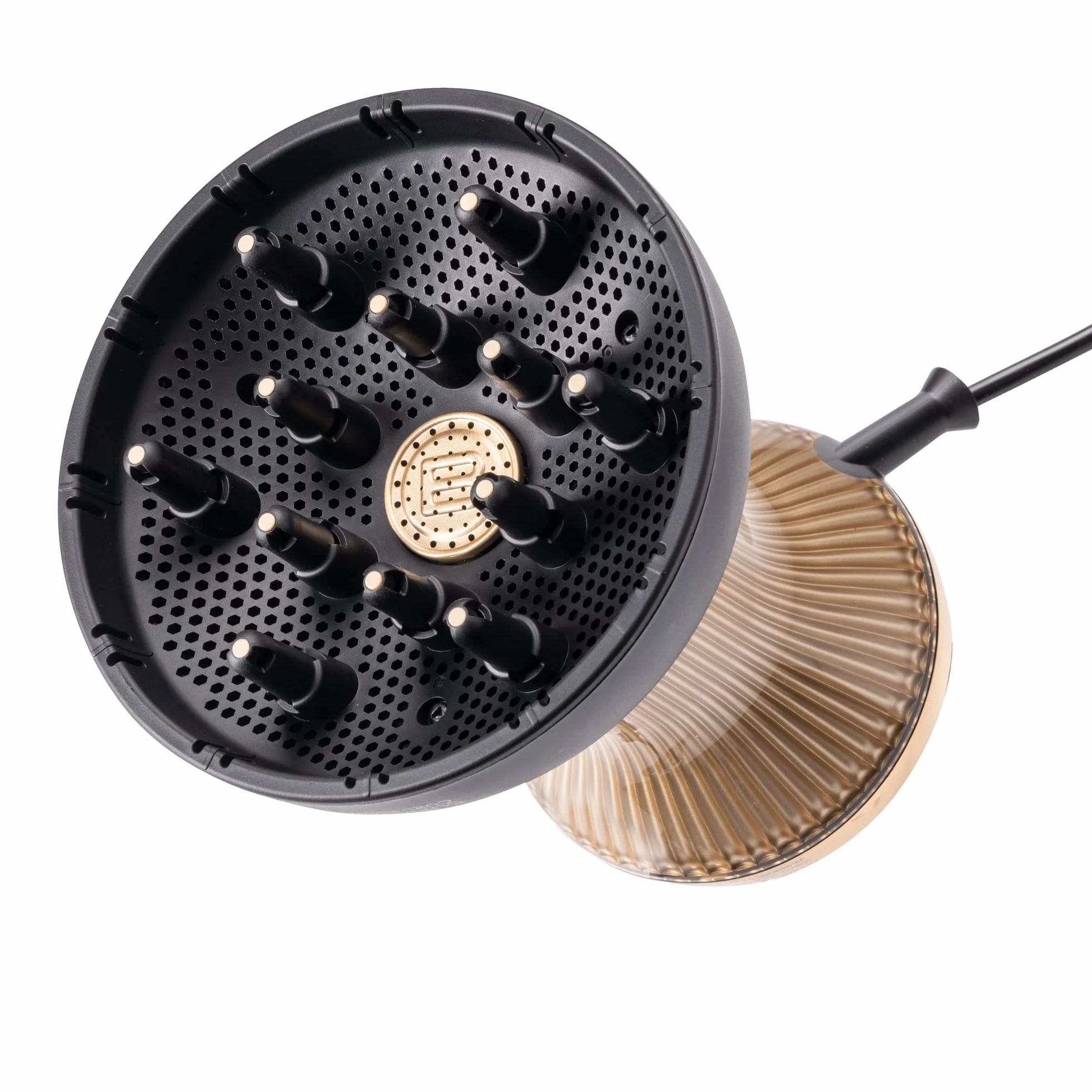 Bellissima 11824 Diffon Supreme, dyfuzor do włosów kręconych, dyfuzor XL z 12 palcami, technologia ceramiczna i olejek arganowy, 2 prędkości, 3 temperatury, jonizator, delikatnie schnący