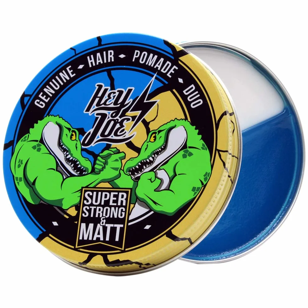 HEY JOE! - Oryginalne włosy Pomade Duo | Łączy żel z super mocnym utrwaleniem i matowym żelem - Opakowanie 100 ml