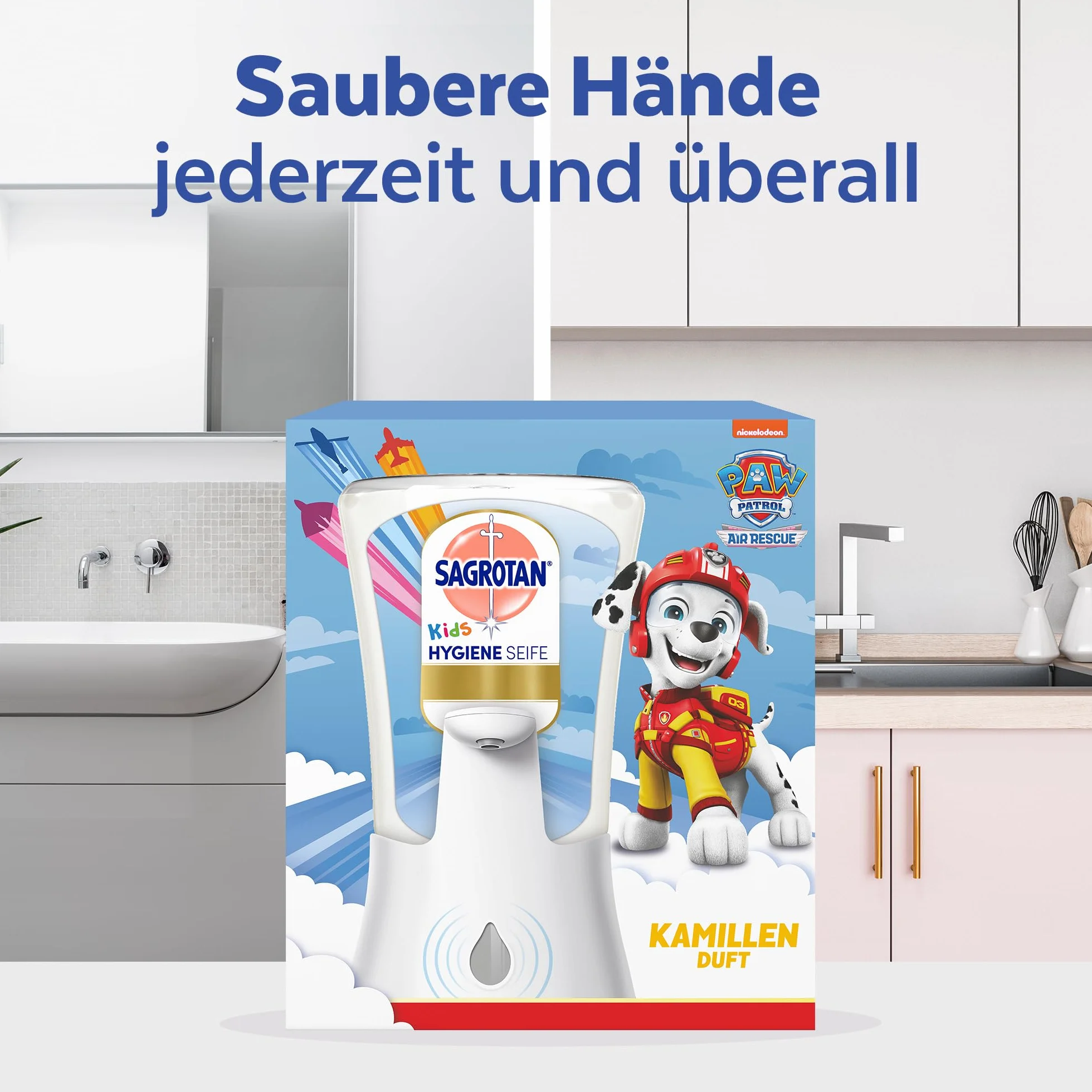 Sagrotan No-Touch Kids zestaw startowy mydła higienicznego automatyczny dozownik 250 ml