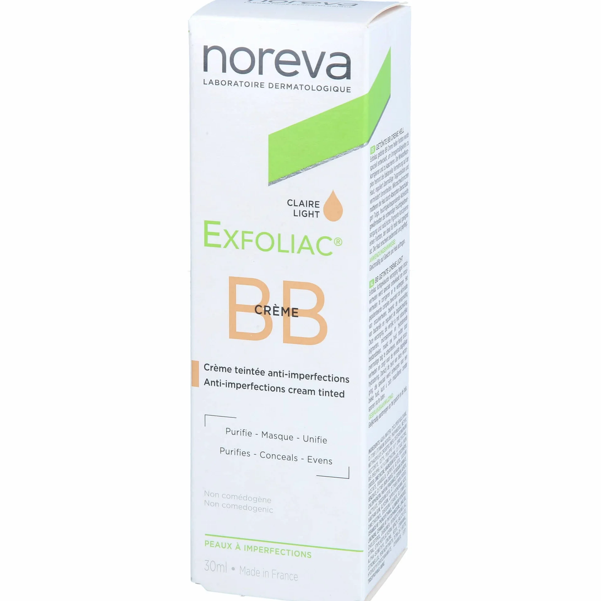 Noreva Exfoliac krem BB Claire Light 30 ml