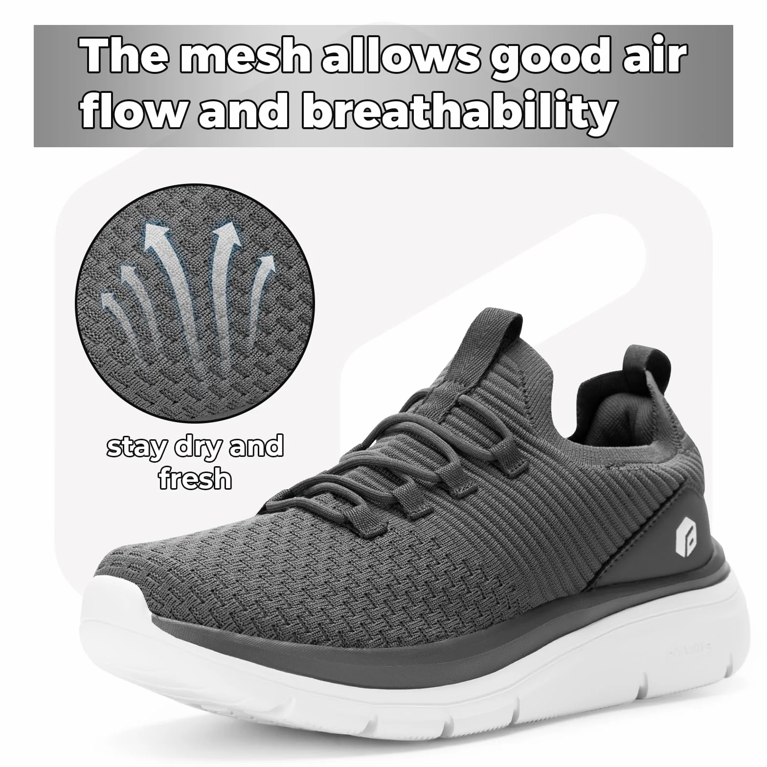Fitville Slip On Sneakers Męskie Buty Do Chodzenia Extra Wide Buty Sportowe Lekkie Buty Do Biegania Oddychające Buty Do Biegania Fitness Siłownia Na Zewnątrz Slip On Shoes