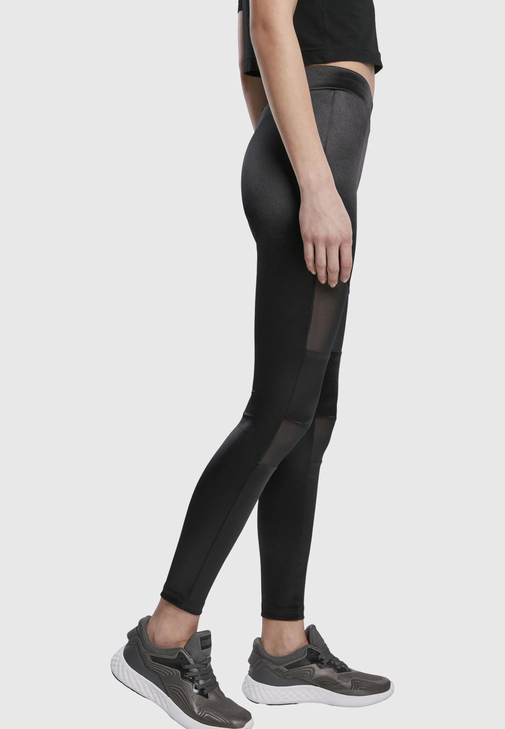 Urban Classics Ladies Shiny Tech Mesh Leggings - Leginsy Kobiety