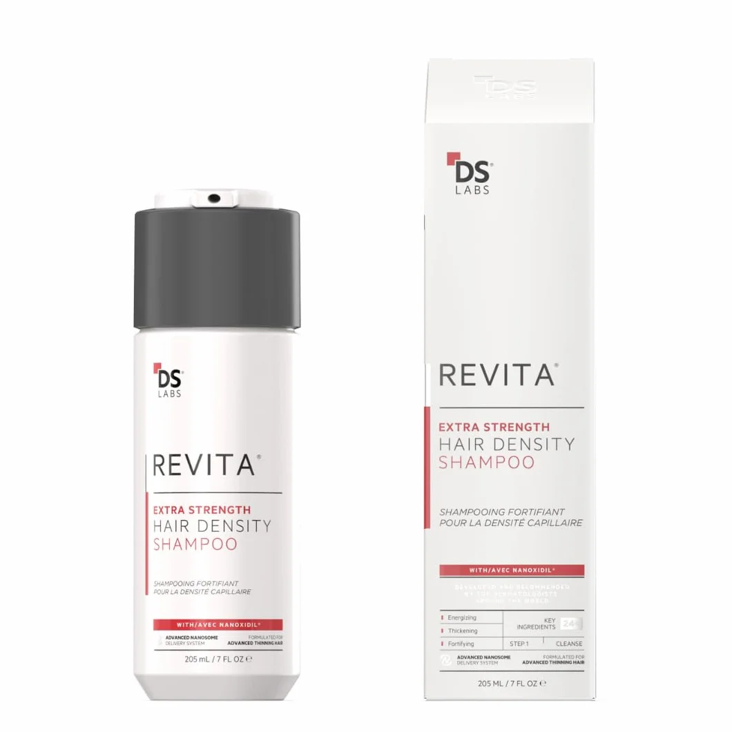 DS Laboratories Revita Extra StrengthShampoo - produkty do wzrostu włosów, bloker DHT, zagęszczający zabieg do włosów dla kobiet i mężczyzn, biotyna