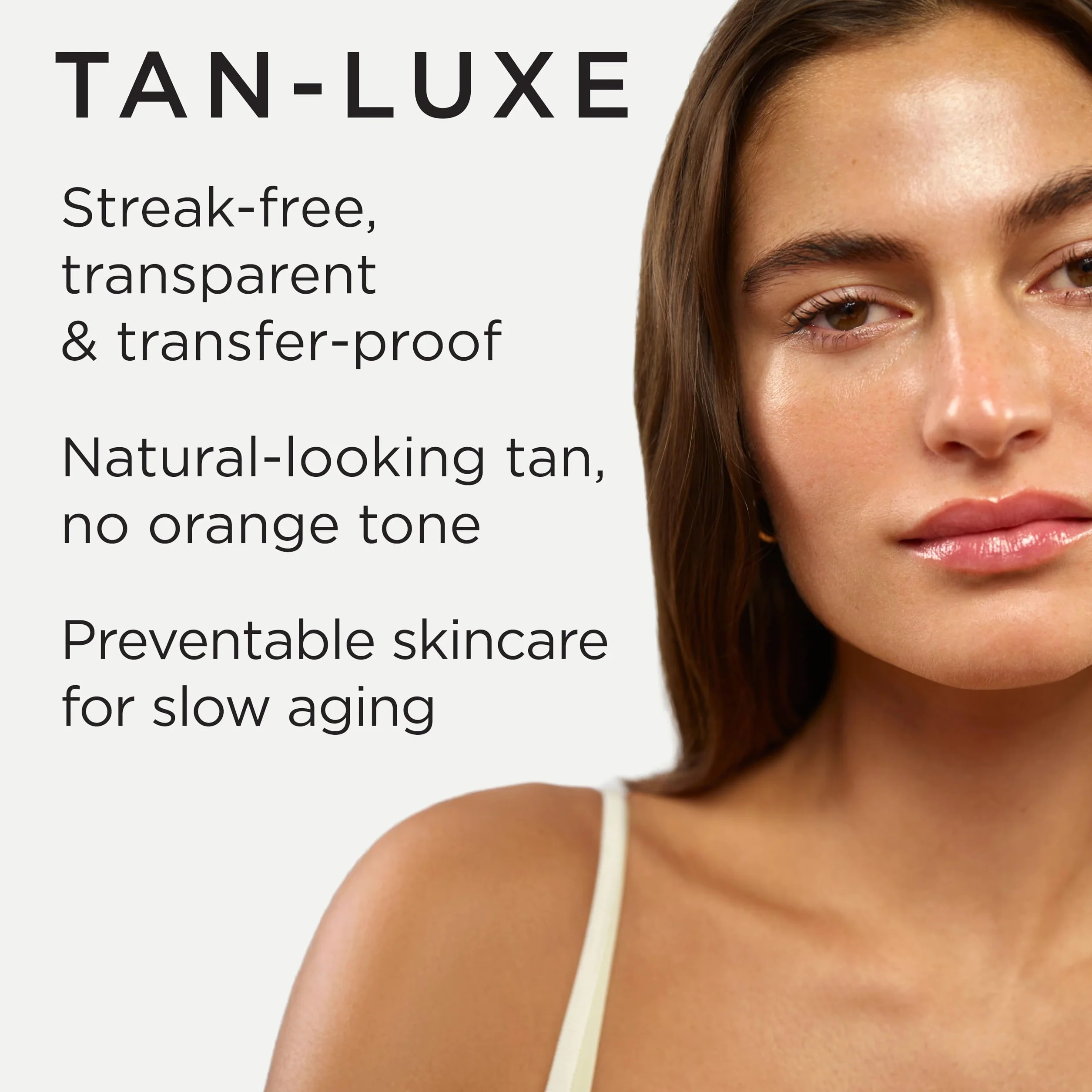 Tan Luxe THE Face krople samoopalające, ciemne, krople do pielęgnacji skóry do indywidualnego opalania twarzy, nie testowane na zwierzętach i wegańskie, 10 ml