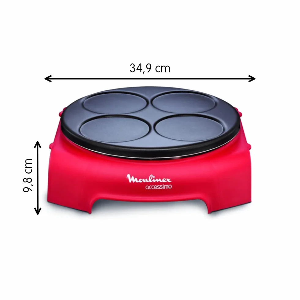 Moulinex PY312511 ACCESSIMO Pancake Party-Runde Red