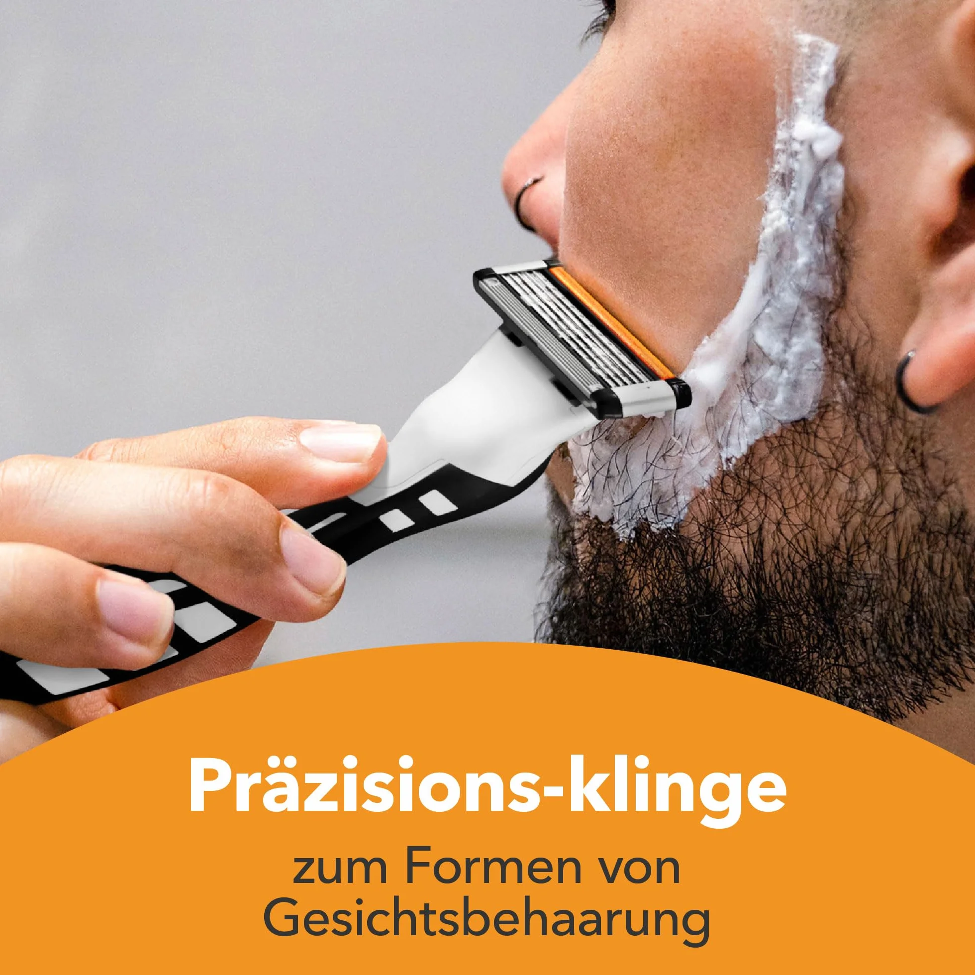 BIC Hybrid 5 Flex Razor dla mężczyzn, 1 uchwyt, 10 wkładów, 5 tytanowych ostrzy Nanotech, precyzyjne ostrze - 1+10 szt