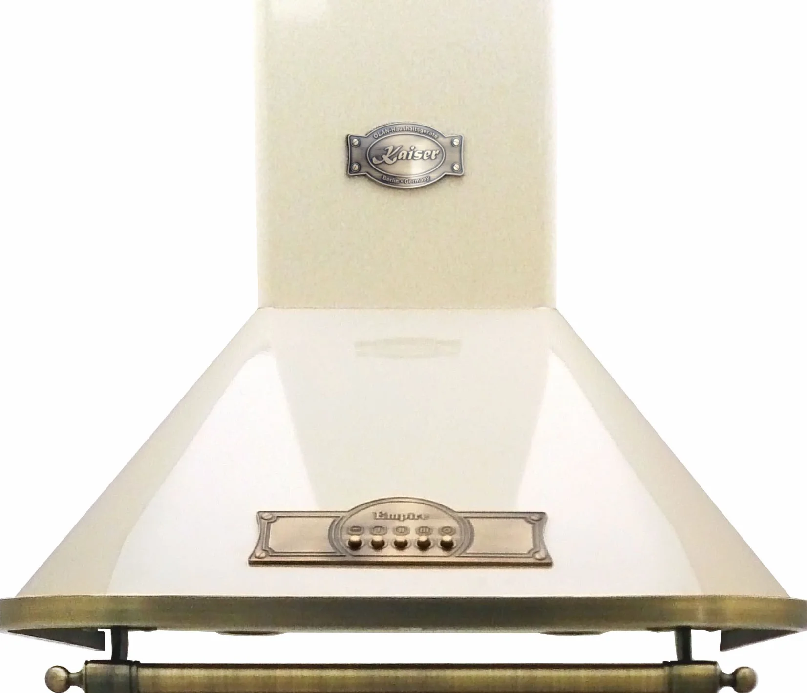 Ekskluzywny designerski okap kuchenny, 60 cm, okap ścienny z serii EMPIRE, 910 m³/h, okap kominowy, kość słoniowa, uchwyt z brązu, styl antyczny, z filtrem z węglem aktywnym, tryb wyciągu i obiegu