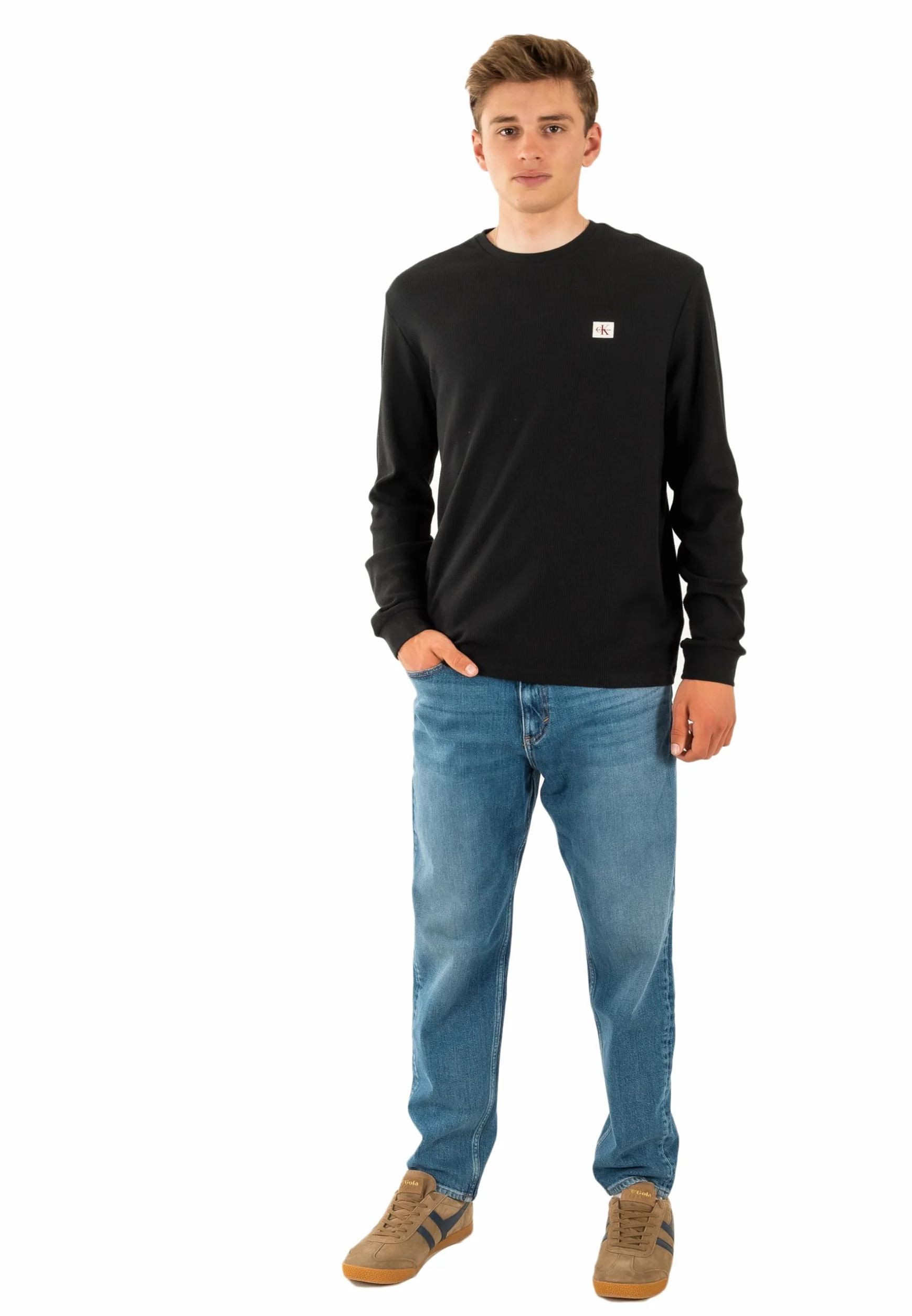 Calvin Klein Jeans Koszulki męskie, czarny (czarny), XL