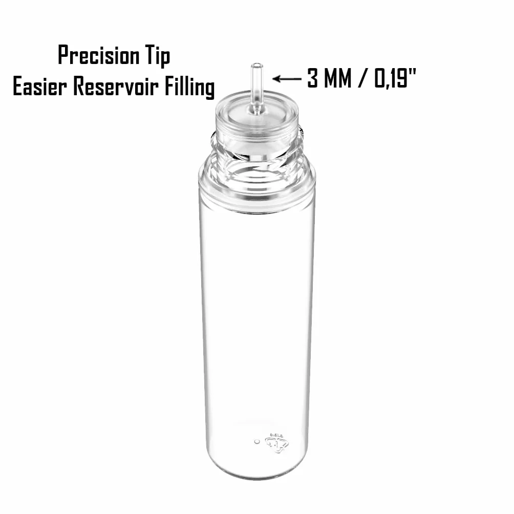 10 Butelek x 60 ML Fiolki Pusta butelka na płyn E Jednorożec Stożkowa nakrętka + 10 etykiet 60ML zakraplaczem Elektroniczny papieros DIY Sos olejowy Nalewka Farba tuszowa