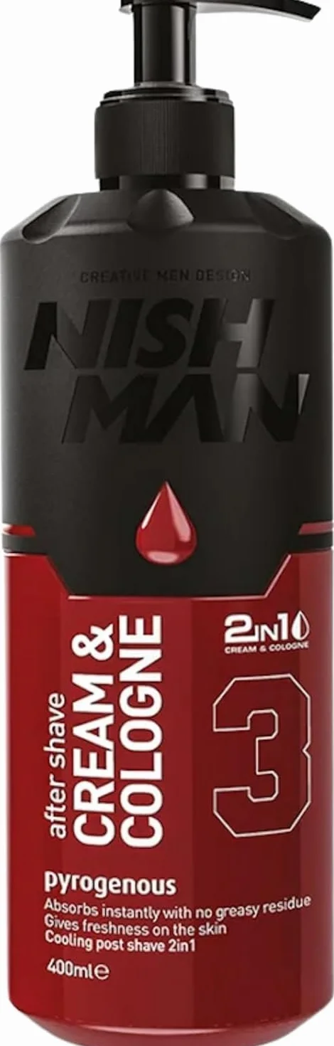 Nishman - Aftershave Cream & Cologne 2in1 Pyrogenous 3 - Balsam po goleniu 400ml