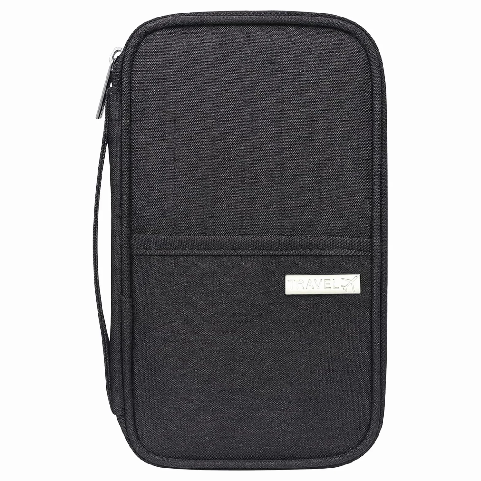 Dream Travel etui na paszport portfel, rodzinny organizer na dokumenty podróżne, wodoodporne etui na akcesoria podróżne, Czarny, 21.5*12.5*2, Nowoczesny