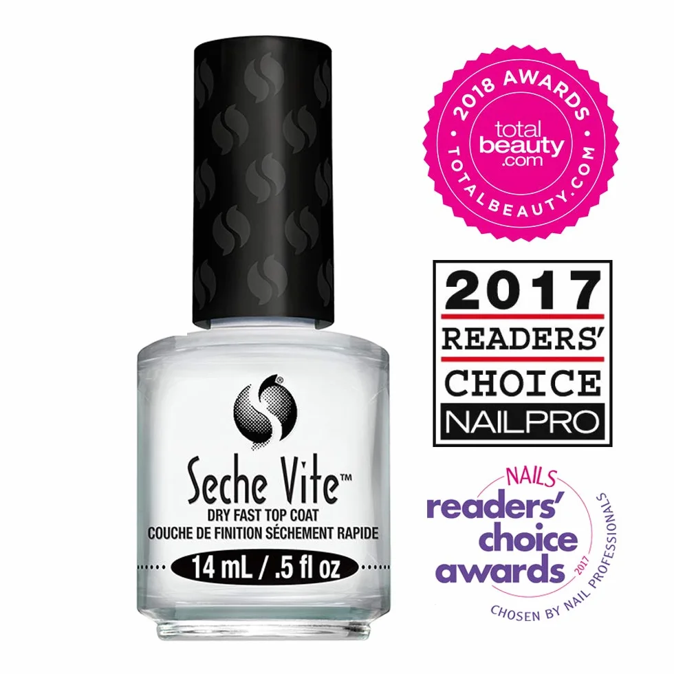 Seche Vite Dry Fast Top Coat Boxed 0,5 uncji (2 szt.) by Seche