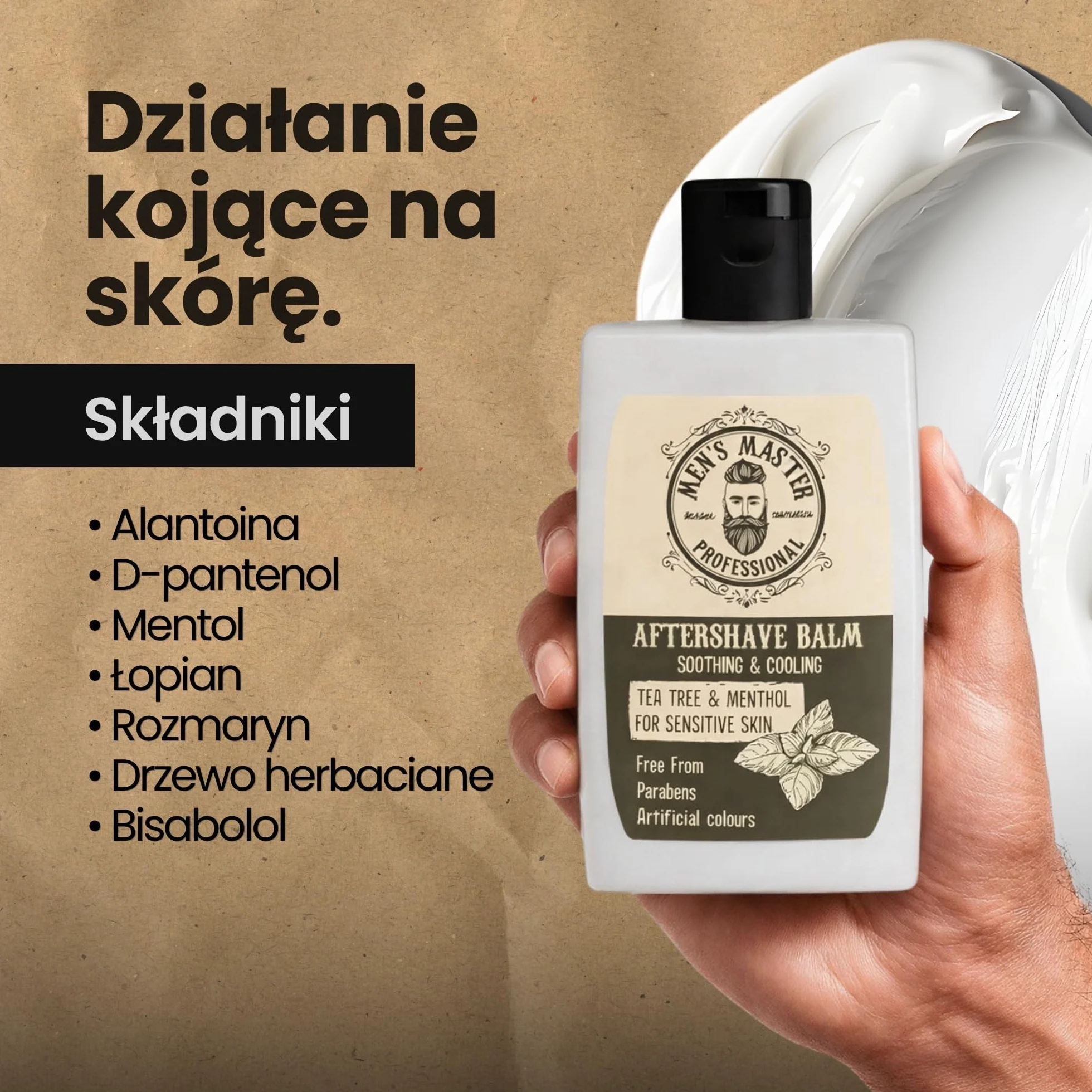 Master Balsam po goleniu z zieloną herbatą i mentolem 120 ML dla mężczyzn