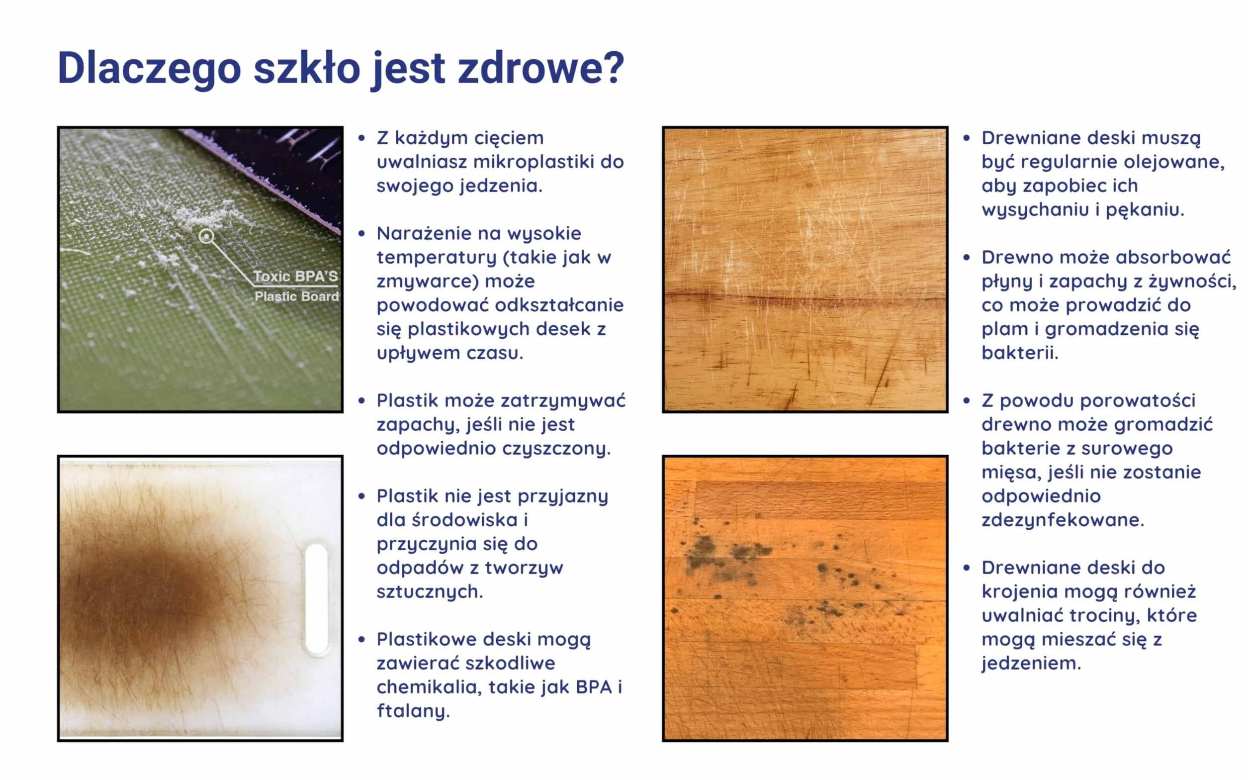Kitchenville Szklana Deska do Krojenia 40×30 cm – Trwała i Higieniczna, z Hartowanego Szkła – Odporna na Ciepło, Ochrona Blatu Kuchennego – Marmur Czarny
