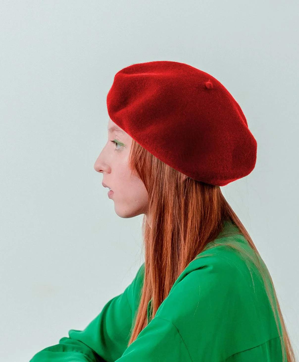Van Der Rich ® - 2-częściowy zestaw francuskich beret – damski, czerwony, Rozmiar uniwersalny