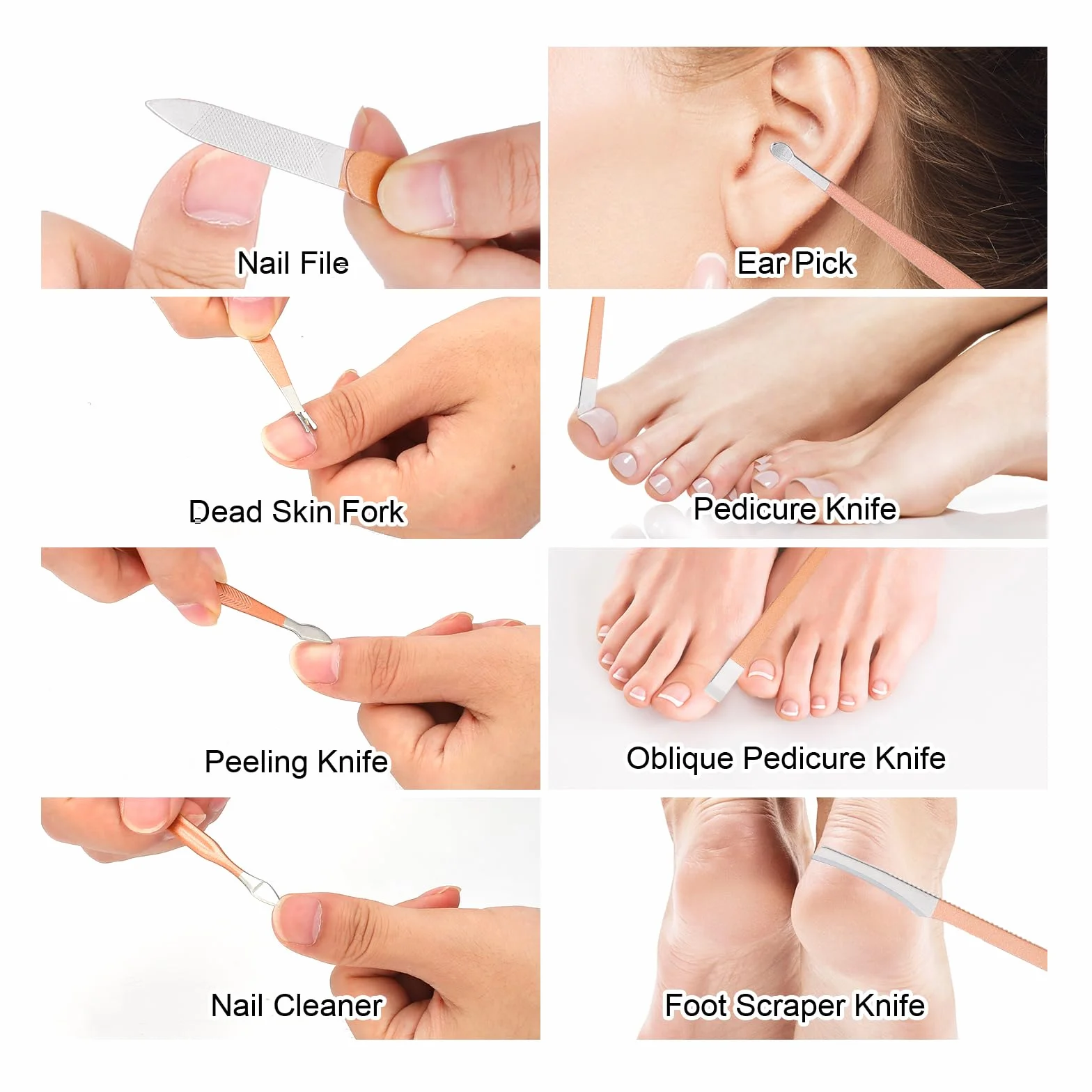 Zestaw do manicure - zestaw do paznokci dla mężczyzn - zestaw obcinaczy do paznokci ze stali nierdzewnej - profesjonalny zestaw do pedicure pielęgnacja stóp - akcesoria do pielęgnacji paznokci stóp i