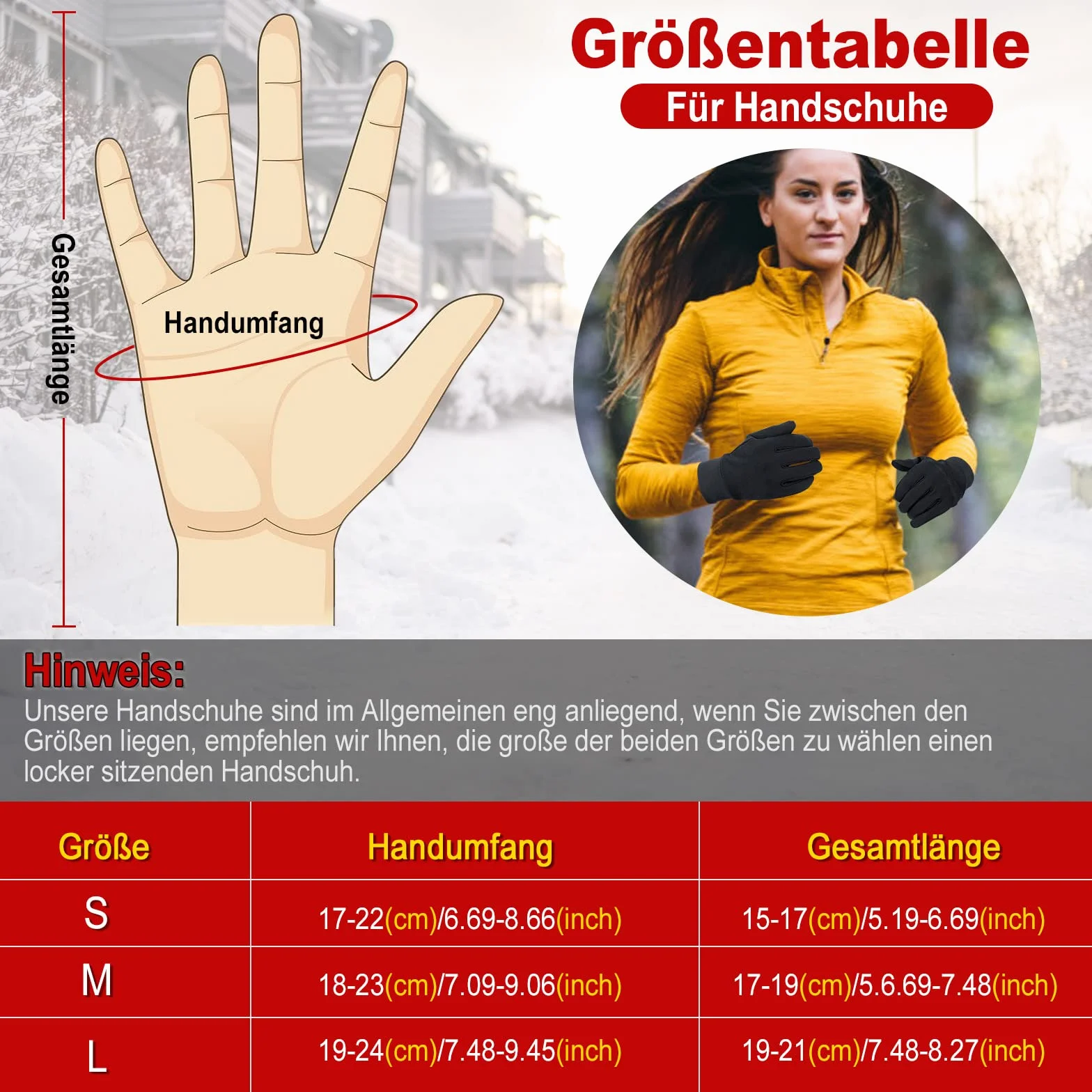 HASAGEI Rękawiczki do ekranów dotykowych do biegania, polarowe, sportowe, ciepłe, wiatroszczelne, zimowe rękawiczki, podszewka dla mężczyzn i kobiet, outdoorowa