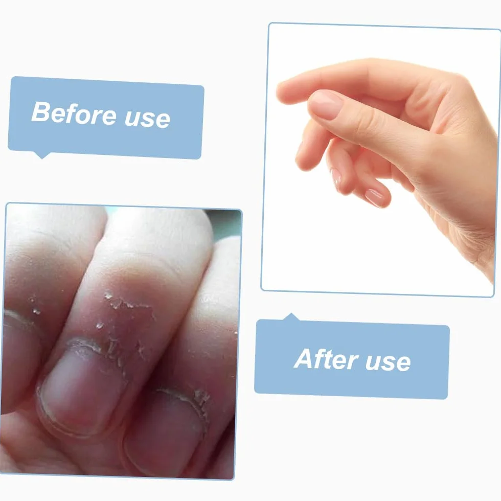 Widelec do skórek paznokci, 6 sztuk trymerów do skórek, stal nierdzewna, widelec do manicure dla kobiet